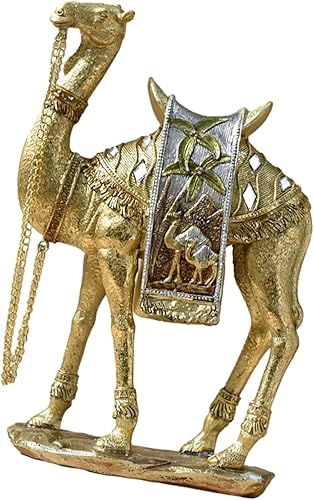 Yajuyi Figura de camello, estatua de animal, colección moderna, adorno de escritorio, escultura de camello para gabinete, escritorio, estante,