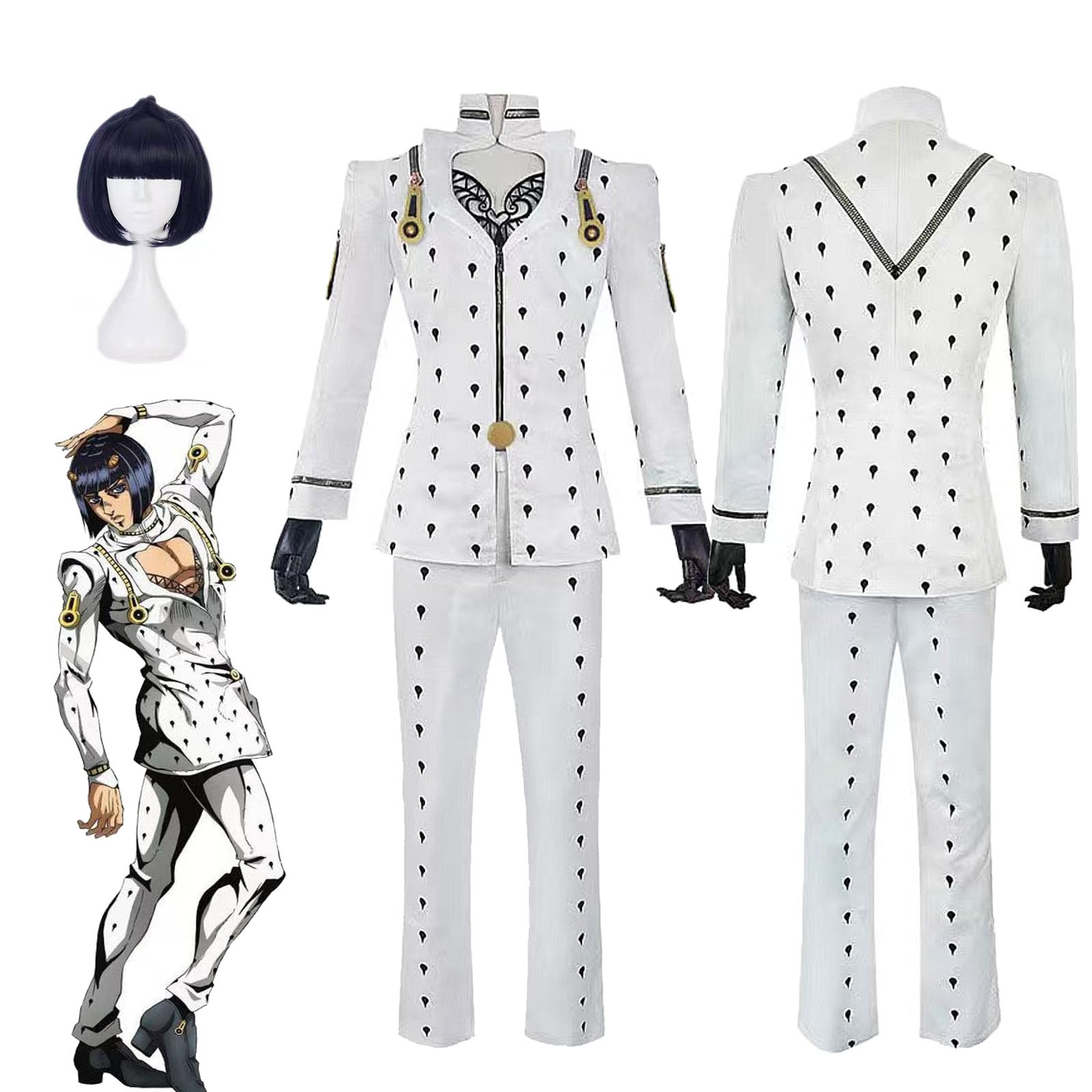 Amazon.co.jp: ブローノ・ブチャラティ コスプレ衣装 ウィッグ