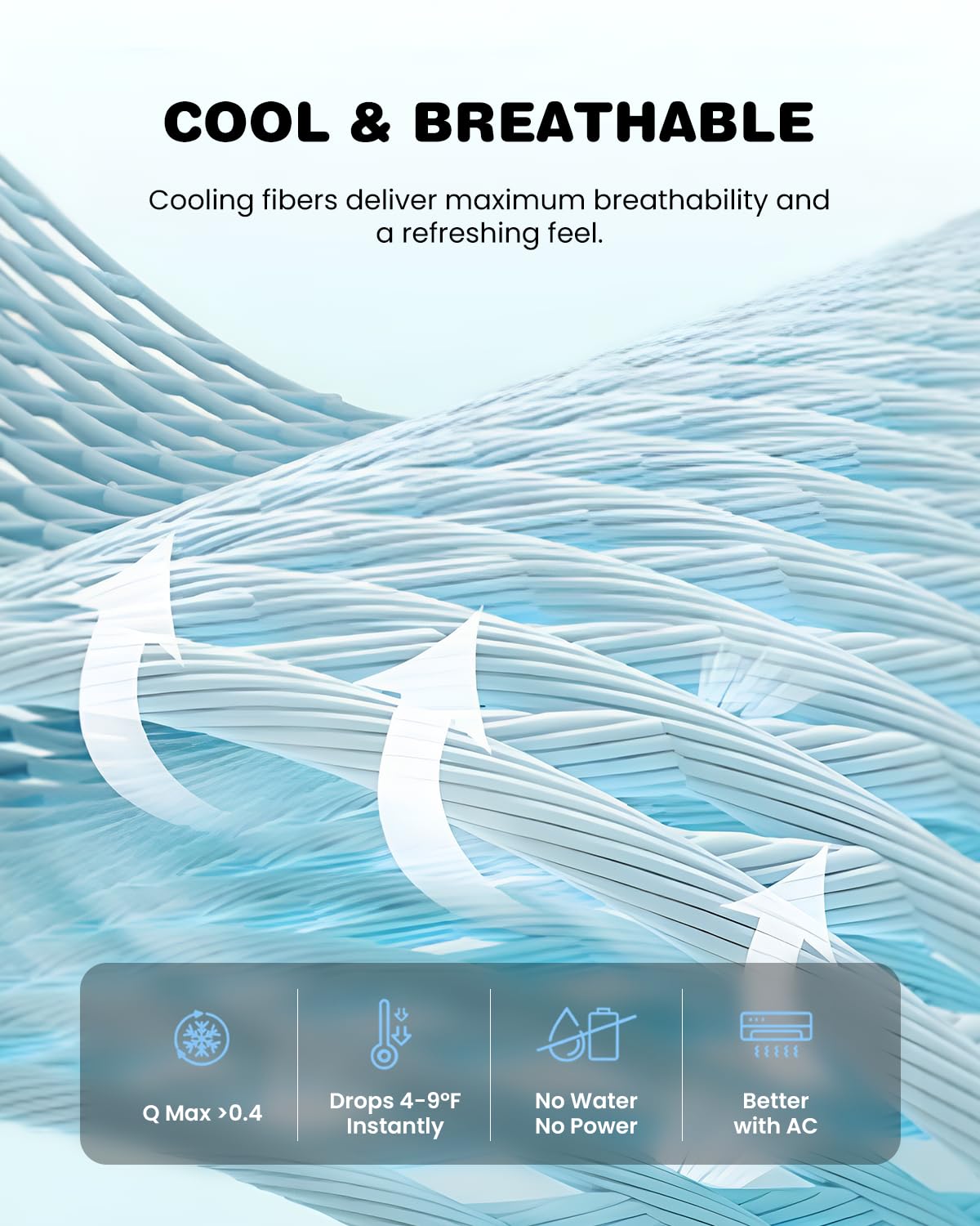 Homcolorful Cooling Mat for Large Dogs Q-MAX>0.4, 48