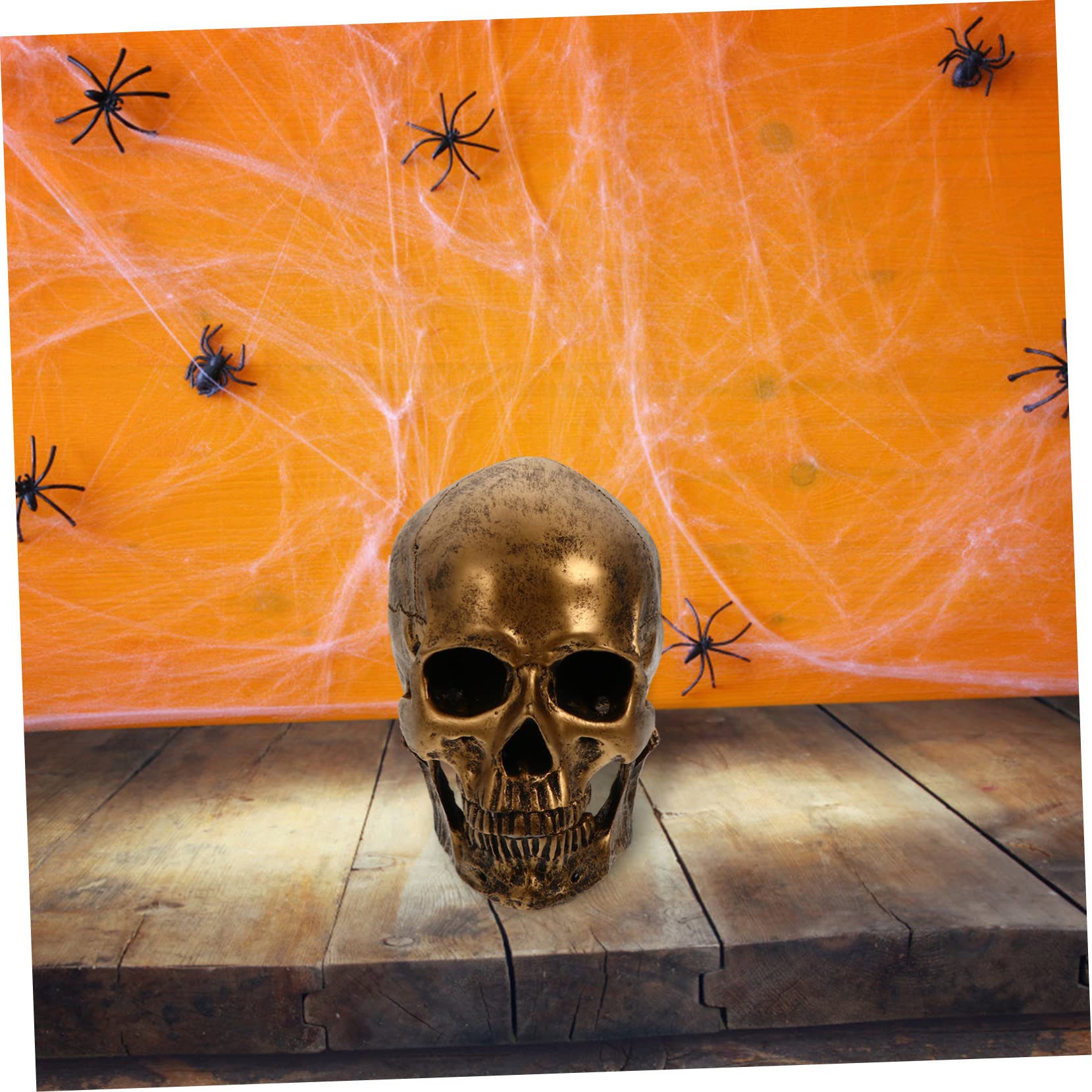 PRETYZOOM 2 Piezas Modelo De Cráneo Humano Cráneo Decoraciones De Halloween Esqueleto De Halloween Terminator Cráneo Cráneo De Decoración Cráneo Adornos Modelo Anatómico Humano