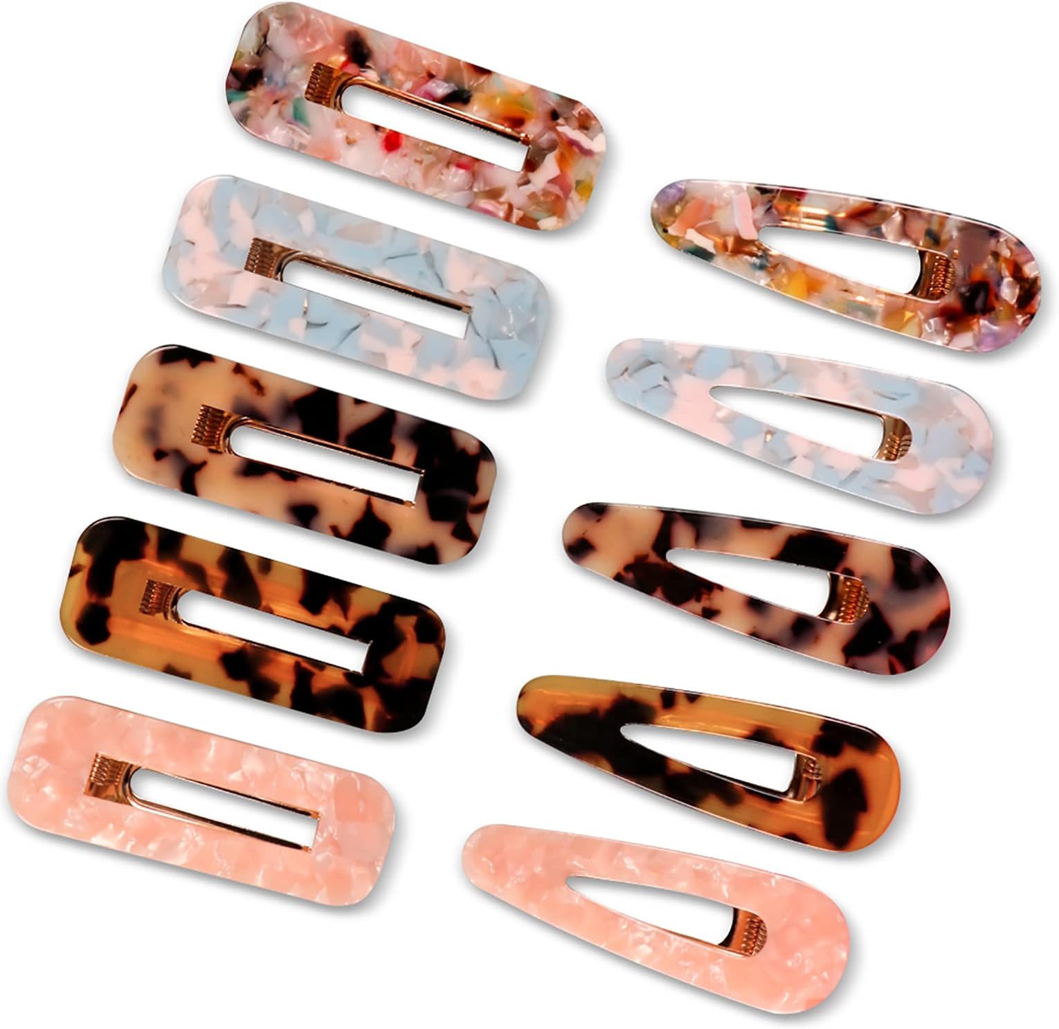 SYEENIFY Hair Clip, 10 Pcs Acrylic Barrette Hair Clips for Women Girls