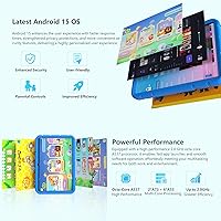 Vista 4 de 2025 Última Tablet de 10.1 Pulgadas para Niños Android 15 con Estuche Protector EVA Tablets para Niños con 20GB RAM 128GB Almacenamiento Tablet