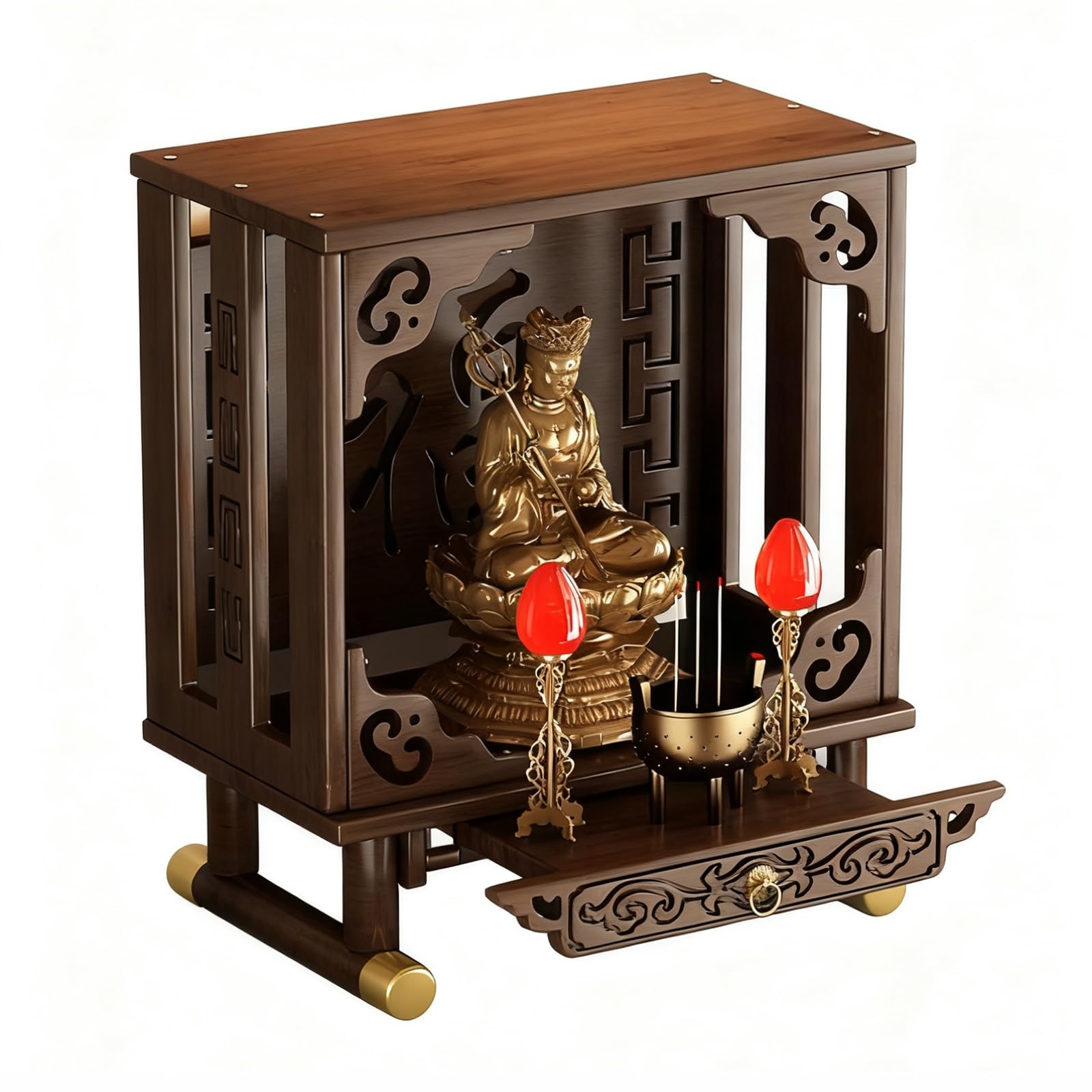 Mesa Altar de Madera para Meditación Santuario Budista y Altar Día de Muertos