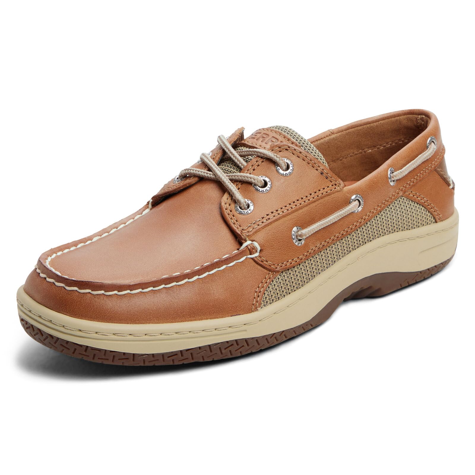 Sperry Male Billfish 3 Eye Boat Shoe, Tan, 7