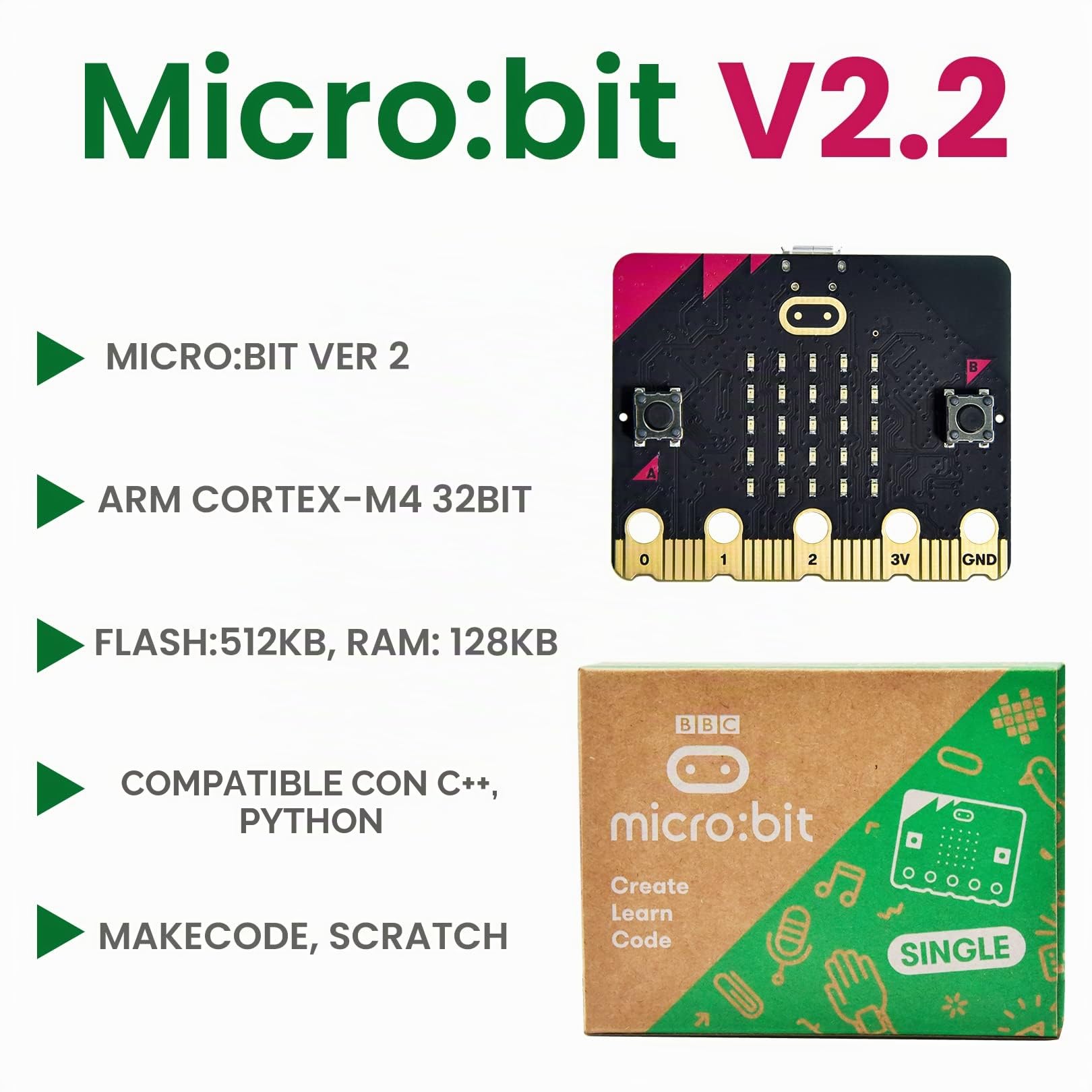 KEYESTUDIO BBC Micro:bit Sensors Module Kit con Microbit V2.2 Board Breakout Board, I2C LCD Pantalla OLED, Nivel de Agua, Relay, etc. con PDF Tutorials Coding para Adultos