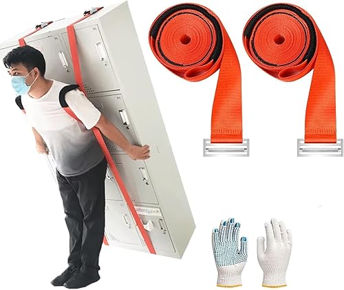 Correas móviles para 1 persona, sistema de elevación y movimiento, correas de hombro móviles con asa correas de elevación de hasta 600 libras para