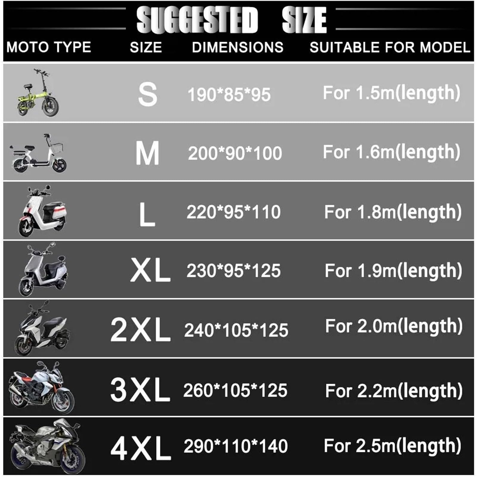 Pokrowiec na motocykl Na pokrowiec na motocykl 800MT 800 MT 2021 2022 CF800 CF MT800 wodoodporny deszcz na zewnątrz pyłoszczelna osłona UV zewnątrzPokrowiec na motocykl(Silver,XL for 190cm)