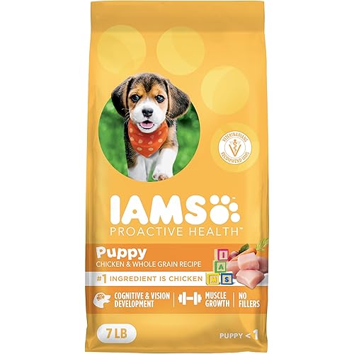 IAMS Proactive Health Puppy Food with Real Chicken, 7 lb. Bag