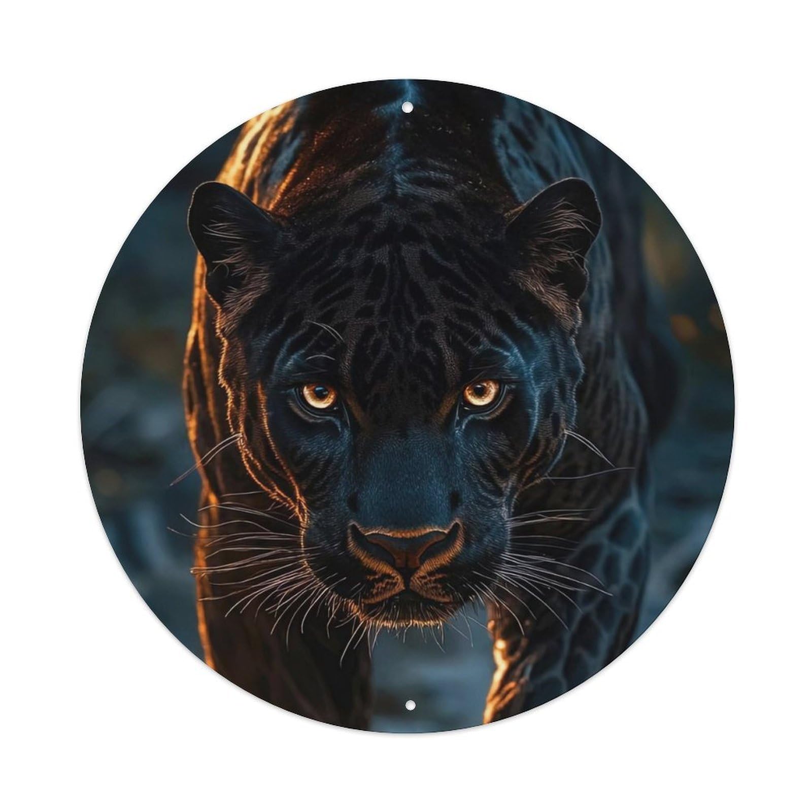 Animal Artwork Fierce Leopards Metal Tin Sign