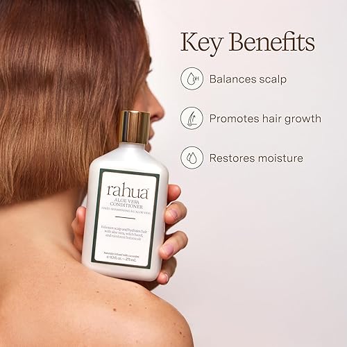Miniatura 2 de Rahua Acondicionador de aloe vera, acondicionador aclarante vegano para mujeres, cuidado del cabello seguro del color con aloe vera, extracto de