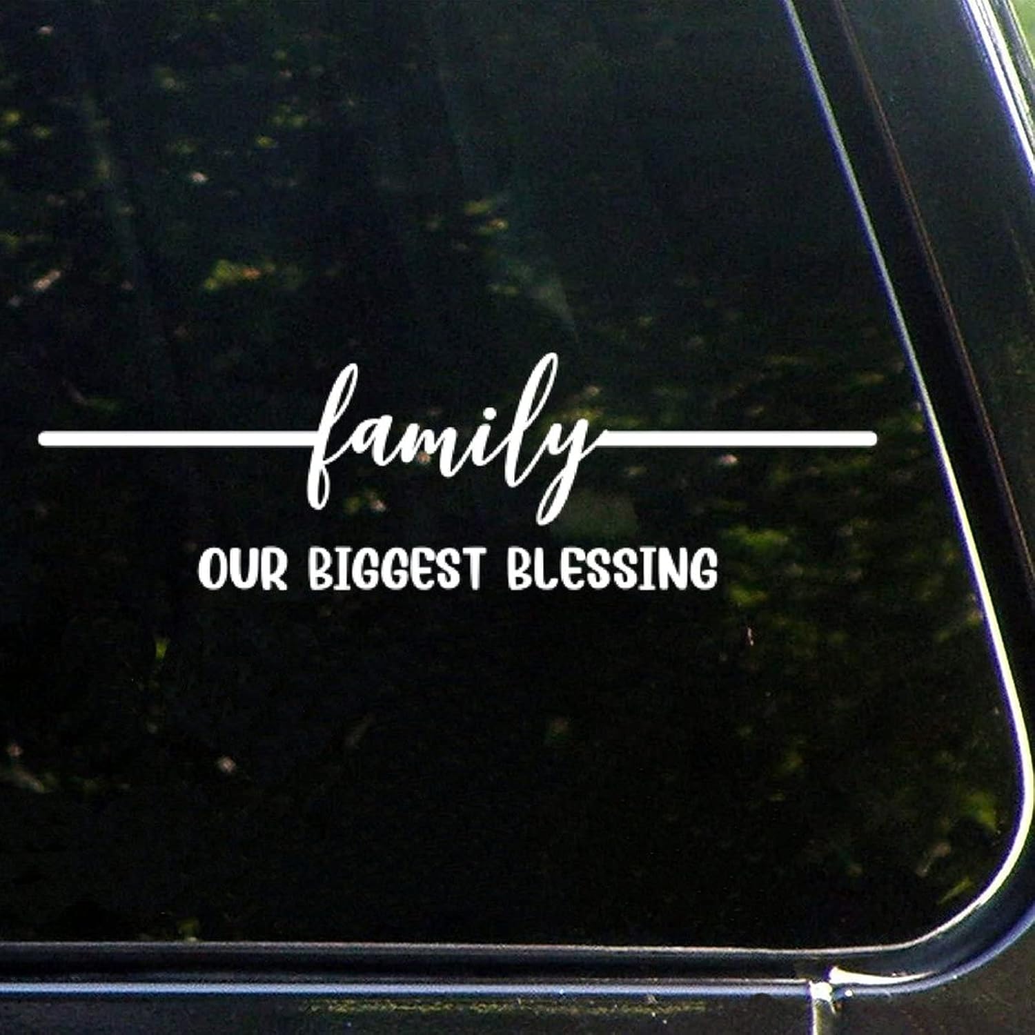 Family Our Biggest Blessing Car Decals Vinyl Stickers Bible