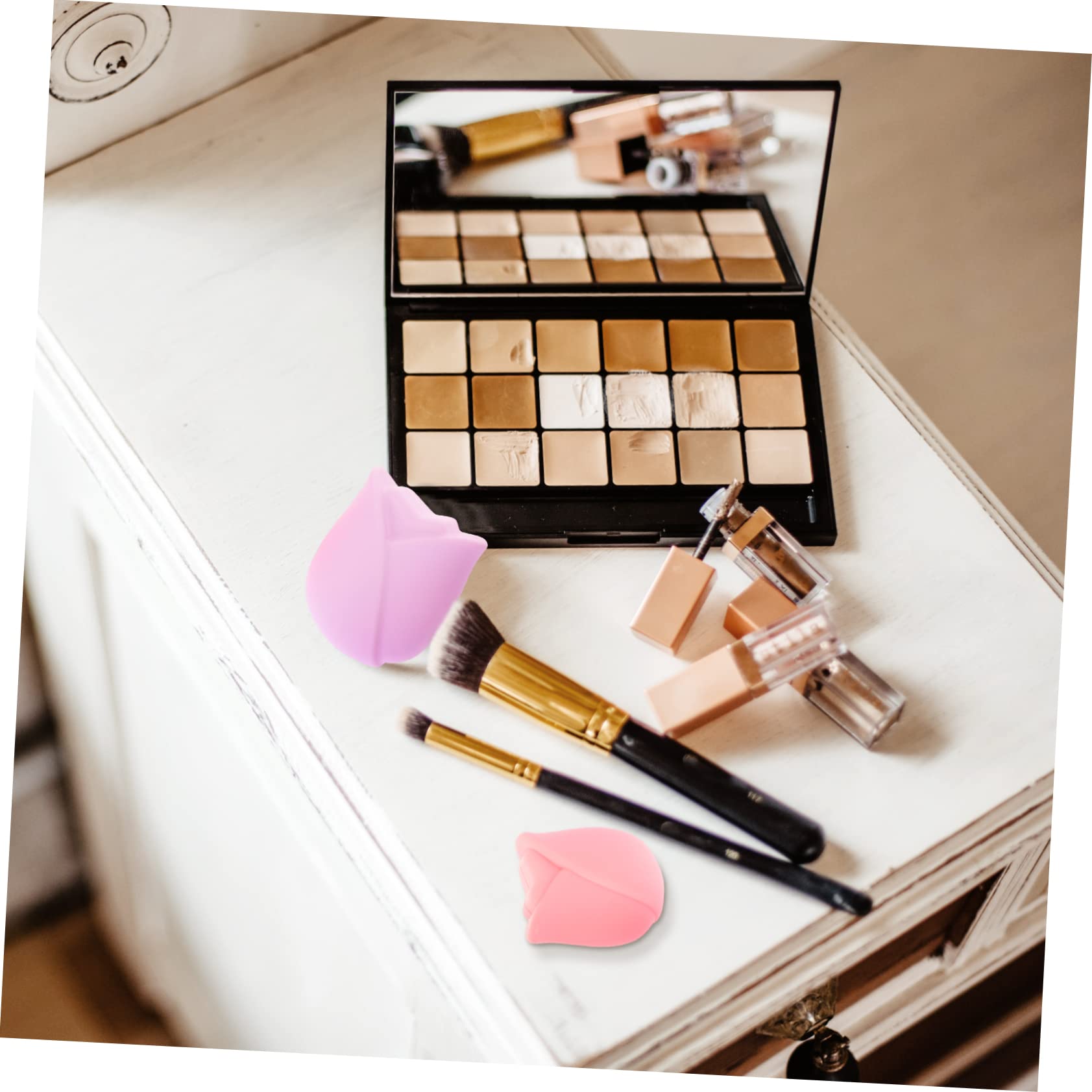 Healeved 2 Sets Make-up-pinsel-schutzhüllen Aus Silikon Kosmetikpinsel-schutzhüllen Pinsel-schutzhüllen-set Reisefreundlich Bewahrt Die Pinselform für Make-up-zubehör 6 Stück