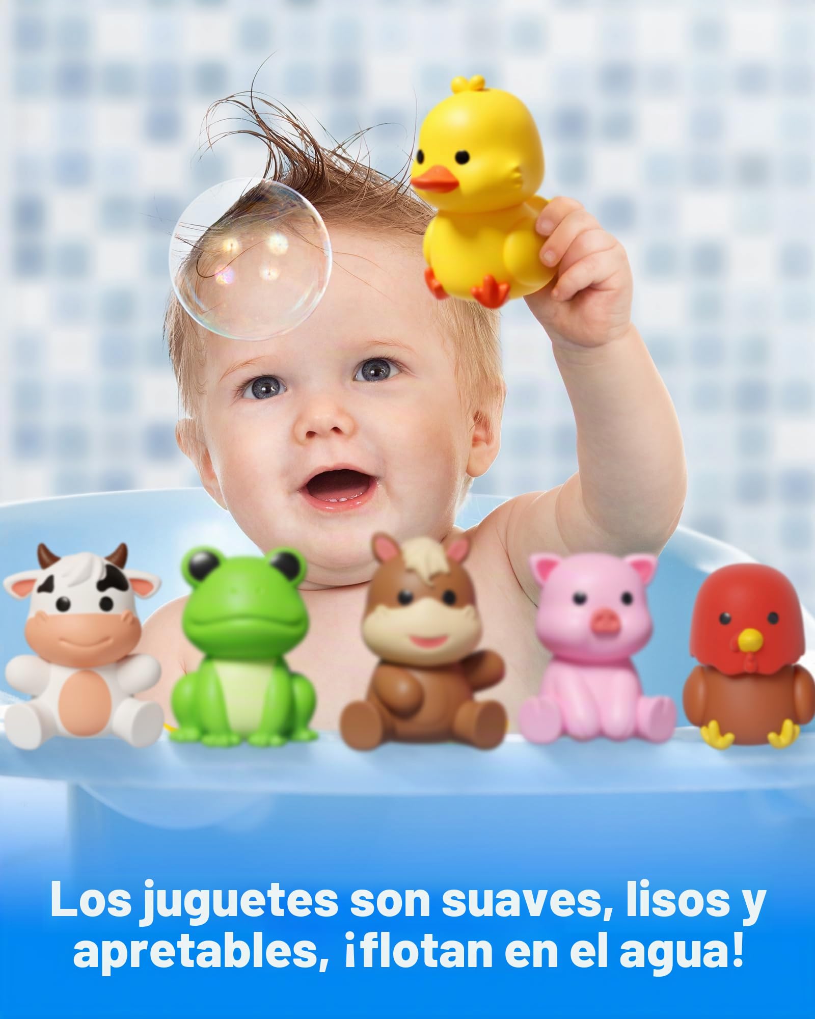 Coogam 10 juguetes de asociación con animales de granja, juegos educativos de aprendizaje motor fino para actividades en edad preescolar, conteo Montessori y clasificación de forma y color