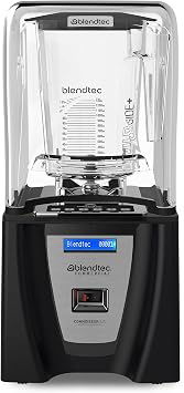 Blendtec Connoisseur 825 Commercial Blender with WildSide+ Jar 96 oz, Includes Blendtec Q Series Sound Enclosure, Strongest & Quietest Commercial-Grade Power, 30 Pre-programmed Cycles, Black