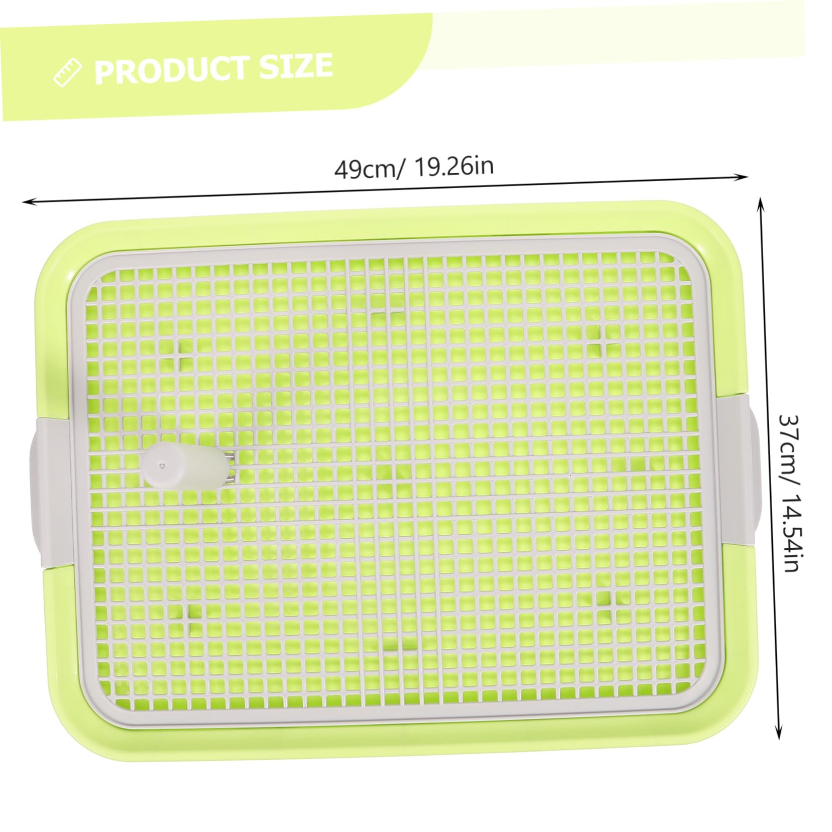 GRIRIW Dog Indoor Potty Mesh Dog Toilet -Slide Base Plastic Puppy Litter Box for Pet Training Easy Clean