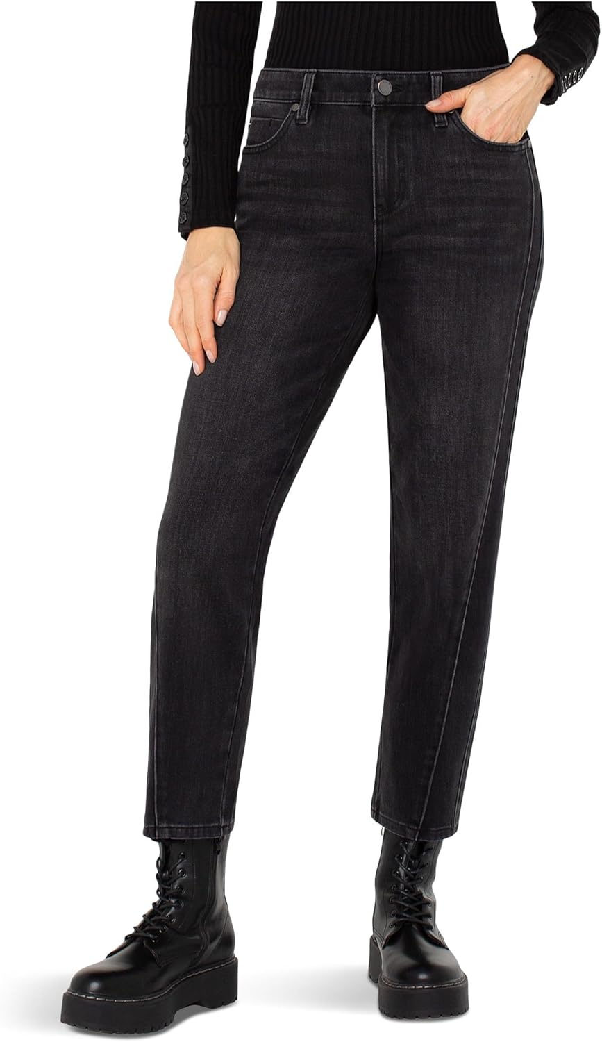 Liverpool Los Angeles Liv Mid-Rise Relaxed Jeans with Fashion Seaming 28'' Inseam