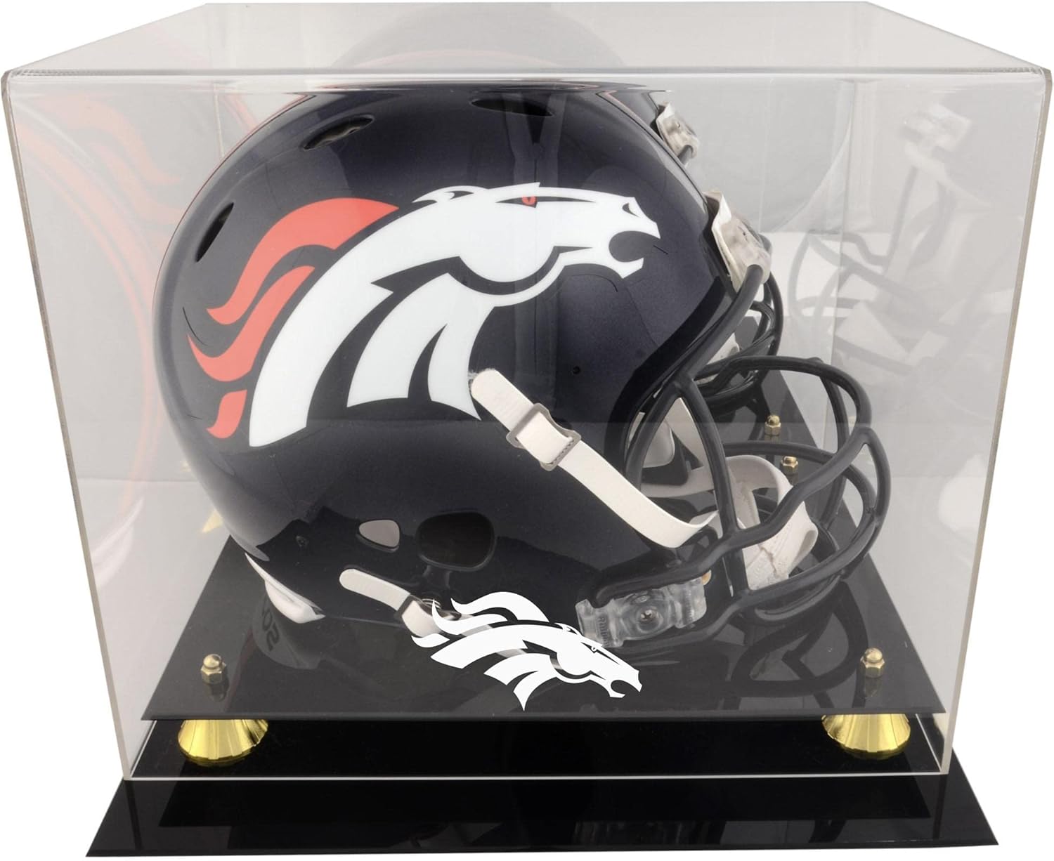 Denver Broncos Helmet Display Case - Football Helmet Logo Display Cases ''Case Only''