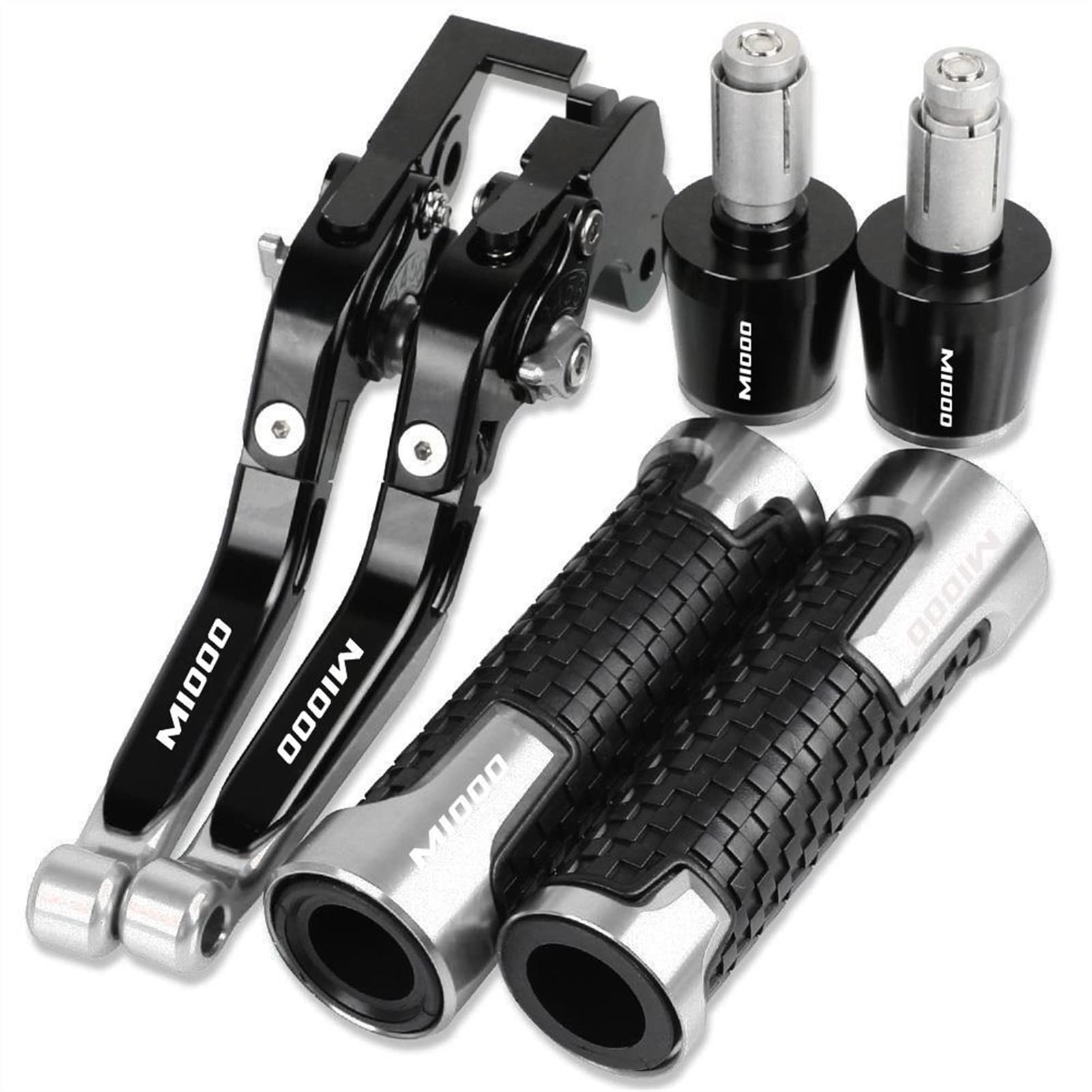 Leviers d'embrayage de frein Ducati M1000S guidon CNC réglable argent