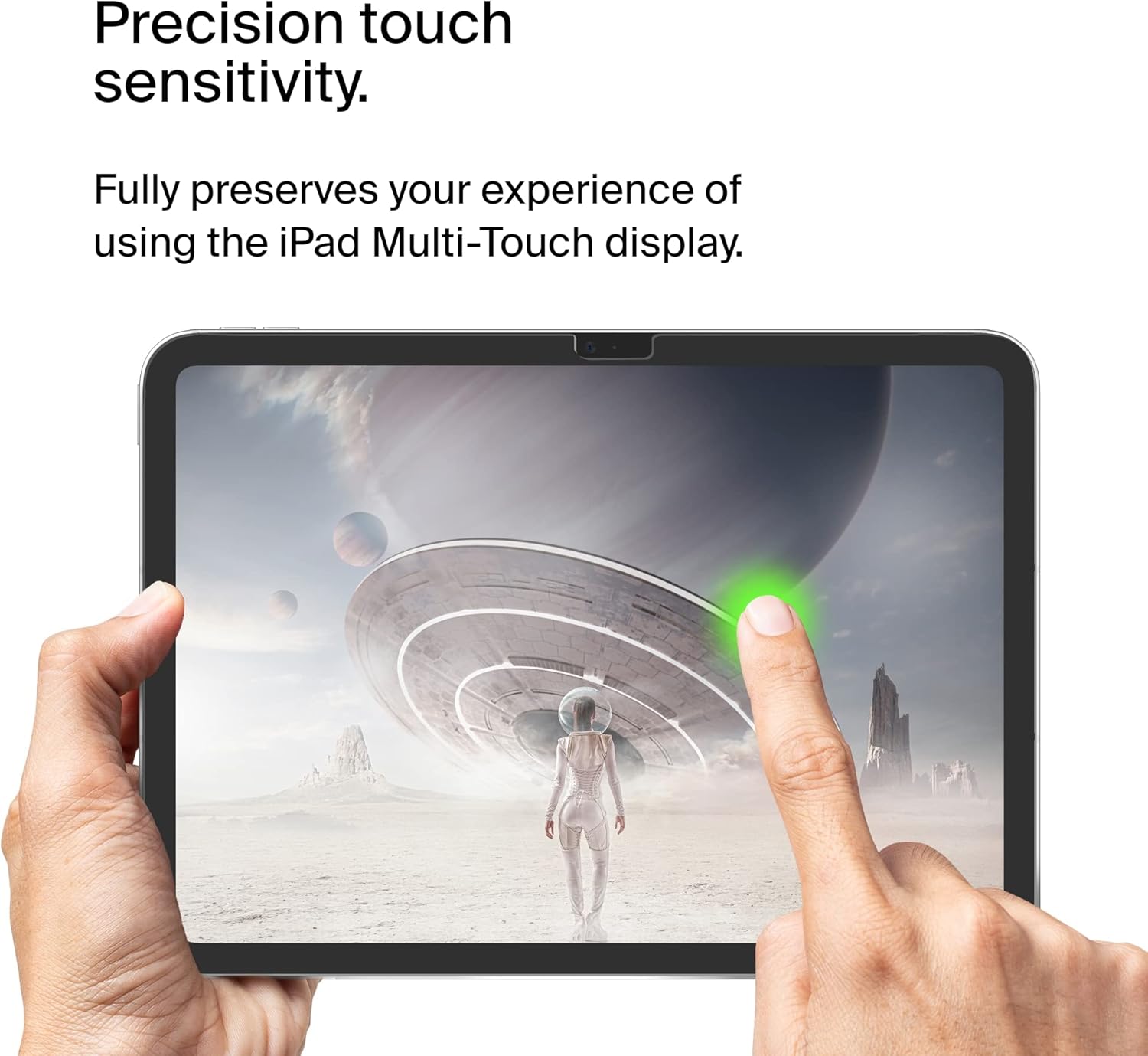 Belkin ScreenForce TemperedGlass Screen Protector for iPad 10th Generation with Apple Pencil Compatibility, Edge-to-Edge Fit, & Included Easy Align Tray for Flawless, Bubble-Free Application