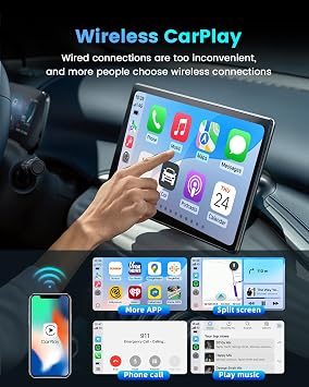 Carlinkit Mini SE Pro Wireless CarPlay Adapter/Wireless Android auto Adapter, High Grade Durability, USB-C/A Universal Car Adapter for iOS/Android
