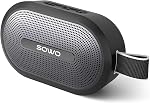 SOWO Wireless Portable Small Speaker, Ultra Magnetic Bluetooth Speaker for Golf Car, Coverless IP67 Waterproof, 24 H Playtime, Pro Sound, for Indoors, Hiking and Golf - Black