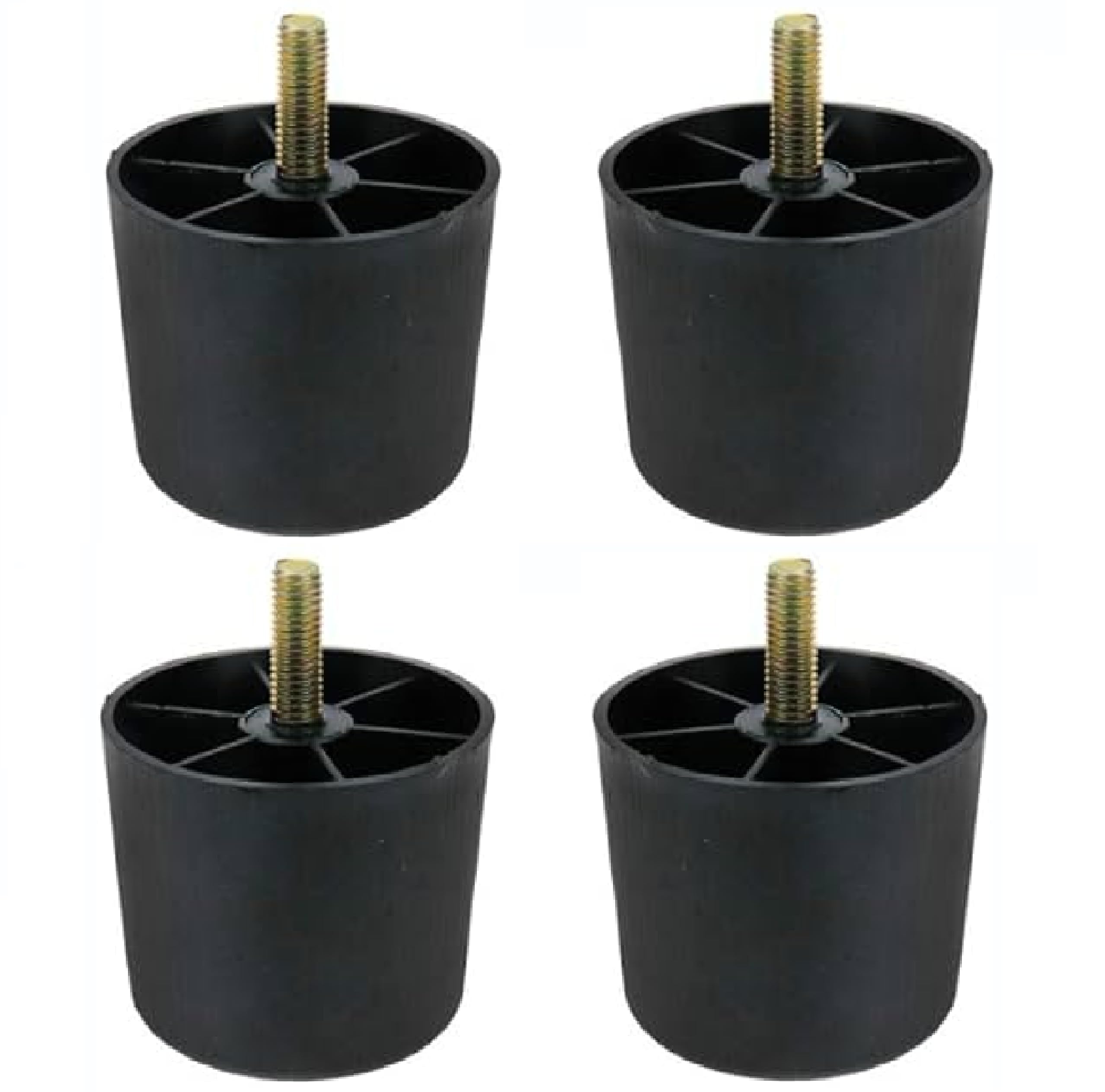 QZibeva Pack of 4 Pcs Black Round Plastic Furniture Legs with M8 Bolt Assembled Height [2.50] Inches (B0CY92CYZ1) Amazon Price History, Amazon Price Tracker