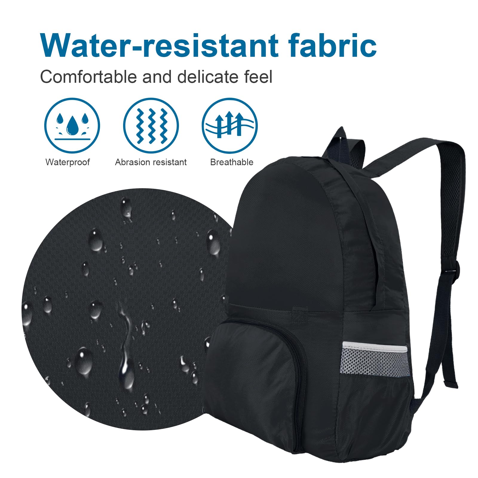 AiQInu Zaino Pieghevole Ultraleggeri, Impermeabile Multifunzione Zaino da Escursionismo Unisex zaino da viaggio Outdoor per Sport Arrampicata Campeggio Viaggio Ciclismo