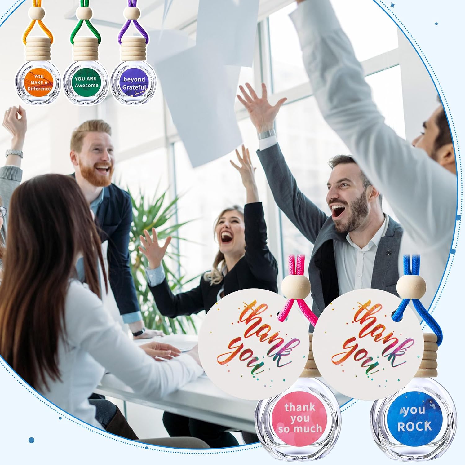 Boao 50 Pcs Thanksgiving Employee Appreciation Gifts, Car Diffuser Bulk