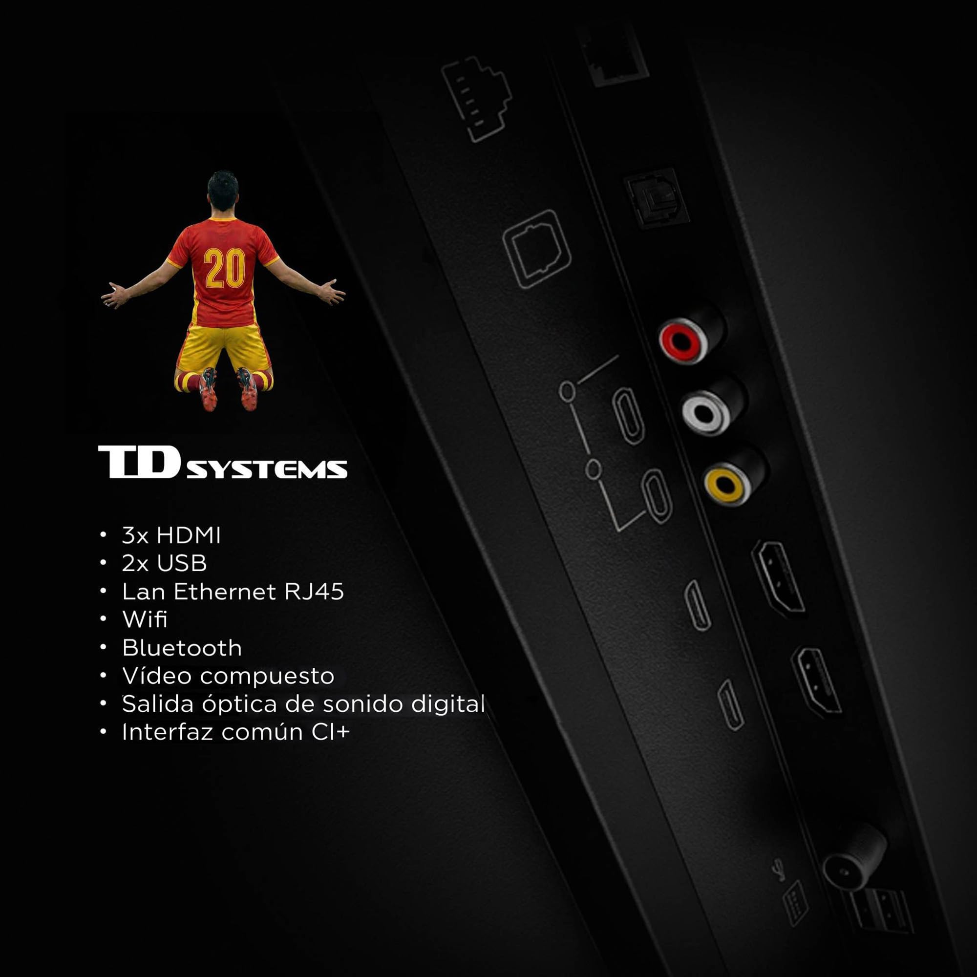 TD Systems - Smart TV 43 Pulgadas QLED 4K con Tizen OS 8.0 Powered by Samsung, Televisión HDR10 con Sintonizador Triple, Televisores del 2026 | PRIME43QC22TIZEN