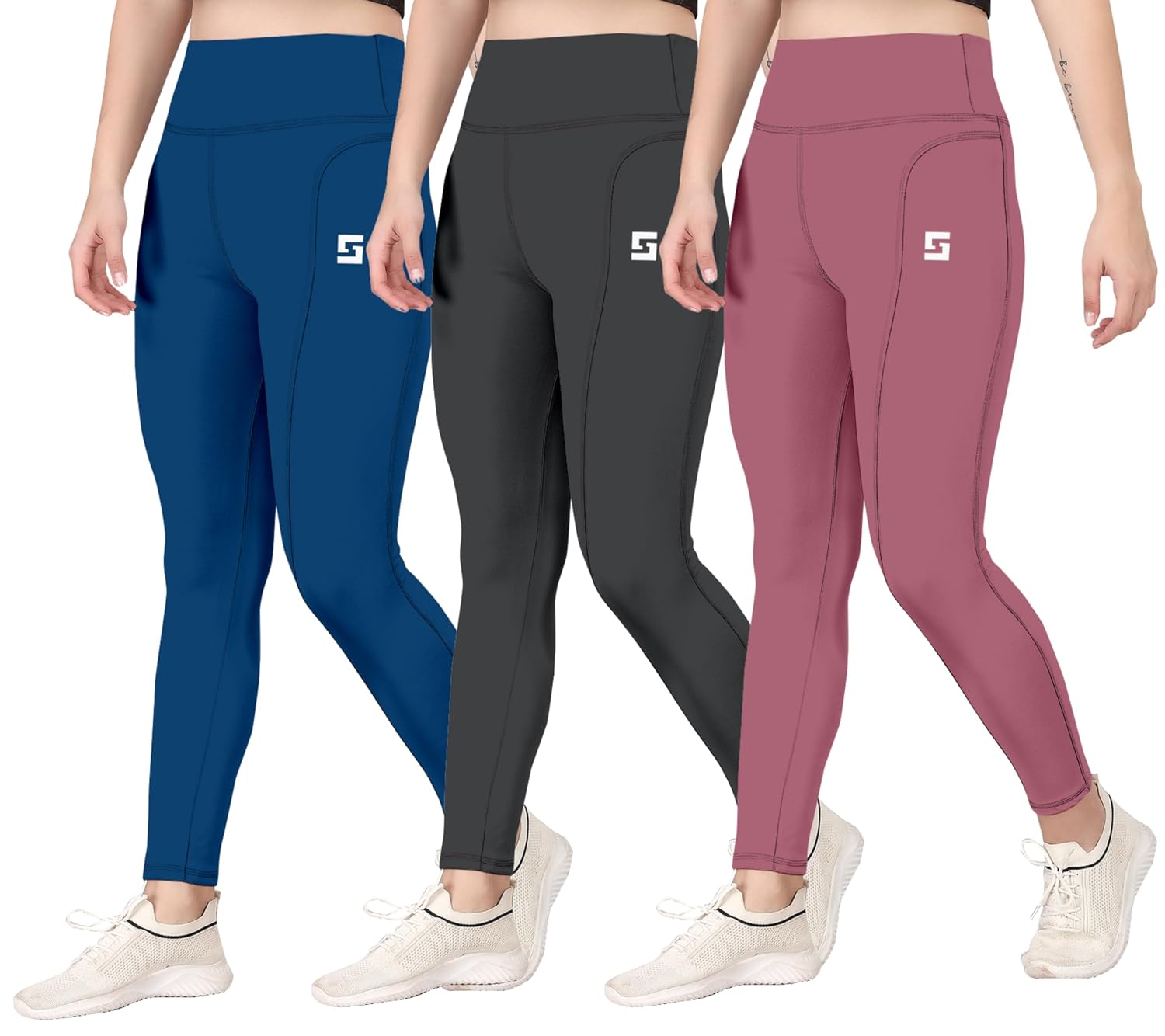 Women's Gym Wear Tights Track Pants Mesh Insert Side Pockets Pant Ideal for Active Wear Yoga & Workout Leggings Slim Fit G... - Review, Price and Buying Guide