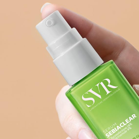 SVR Sebiaclear Serum, 1 fl oz | Combination to Oily & Acne-Prone Skin Visible Signs of Aging Reduces Imperfections Matte Finish Non-Comedogenic