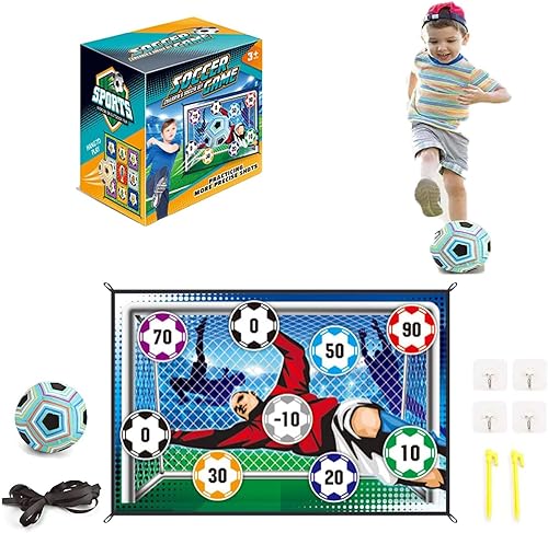 Stryka Skillzone - Juego de objetivos de precisión de fútbol, juego de fútbol para interiores y exteriores, juguete plegable de franela para