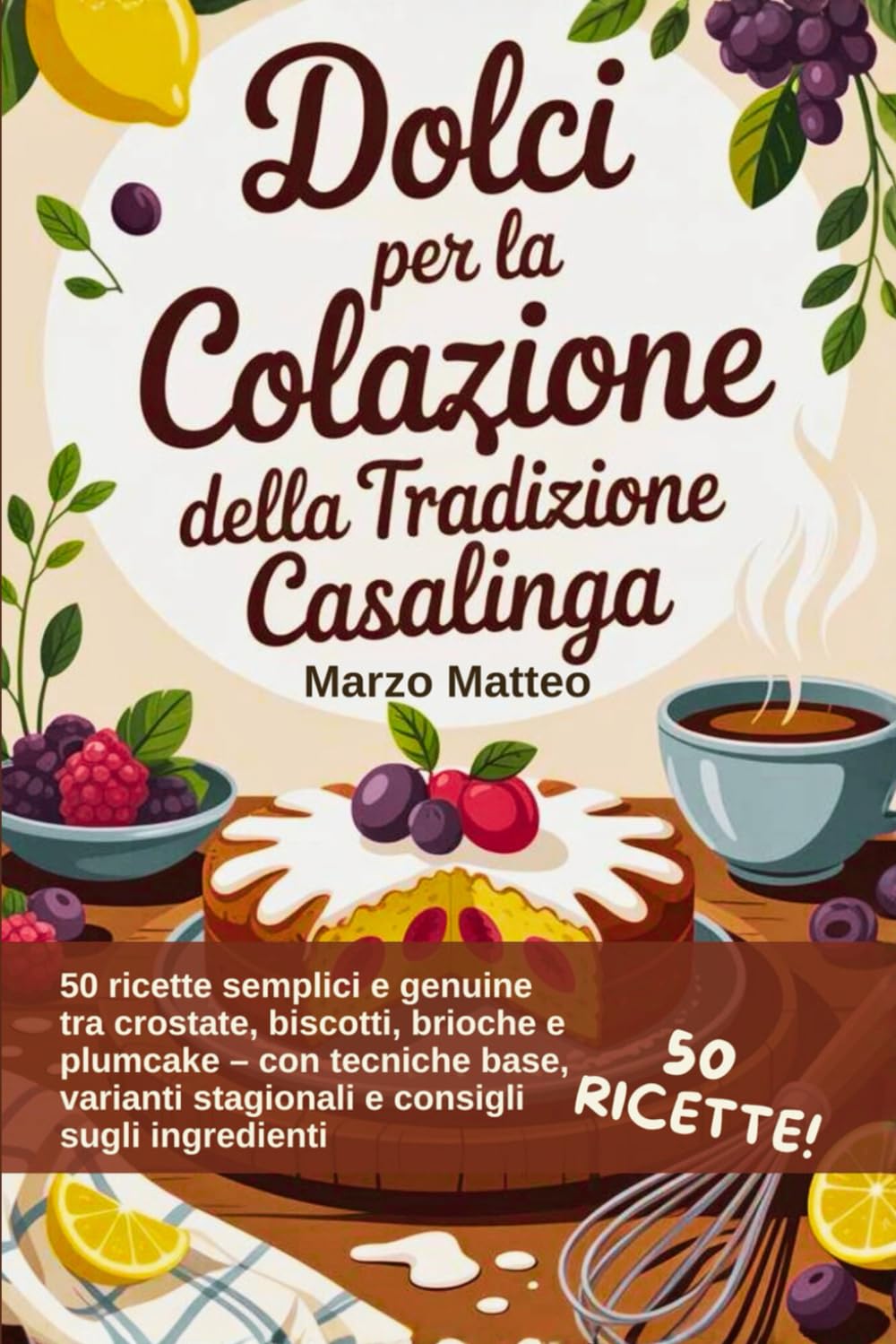 Dolci per la Colazione con ingredienti alternativi: 50 ricette semplici e genuine tra crostate, biscotti, brioche e plumcake, con tecniche base, ... sugli ingredienti (Arte Bianca in Casa)