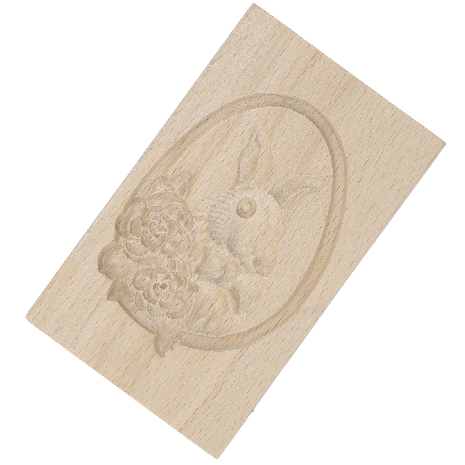 Keksausstecher, Keksformen aus Holz, Kekse, Keksstempel, Holzplätzchen, leicht zu lösen, wiederverwendbar, waschbar, geschnitzter Keks-Pressstempel for die Küche Hause