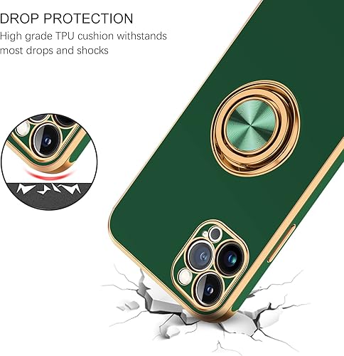 Miniatura 3 de BENTOBEN Funda para iPhone 13 Pro, iPhone 13 Pro con anillo de 360, soporte magnético para automóvil, soporte protector para niñas, niños, mujeres y