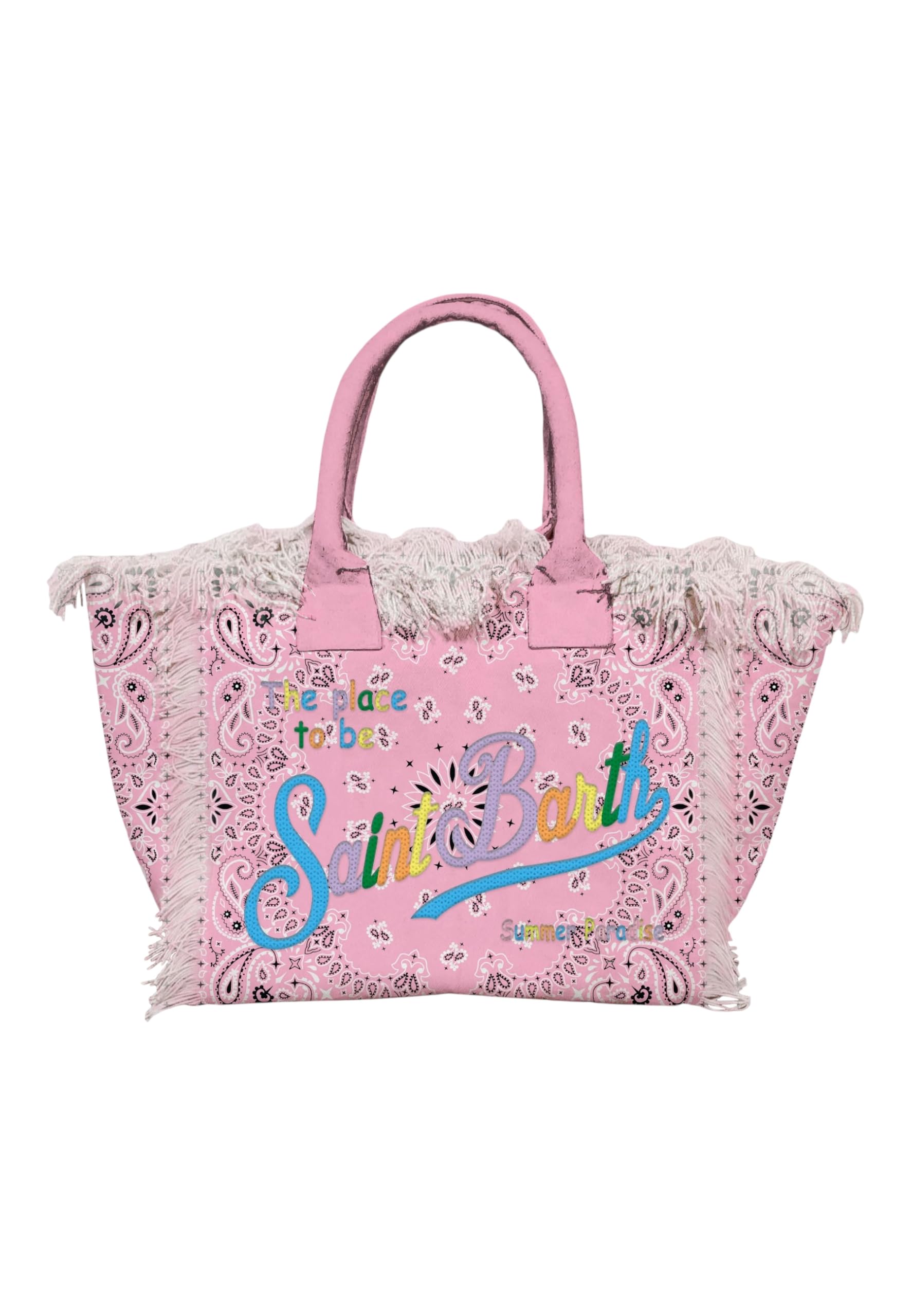 Sac à main Mc2 Saint Barth rose en coton pour ne plus manquer d'espace - 2