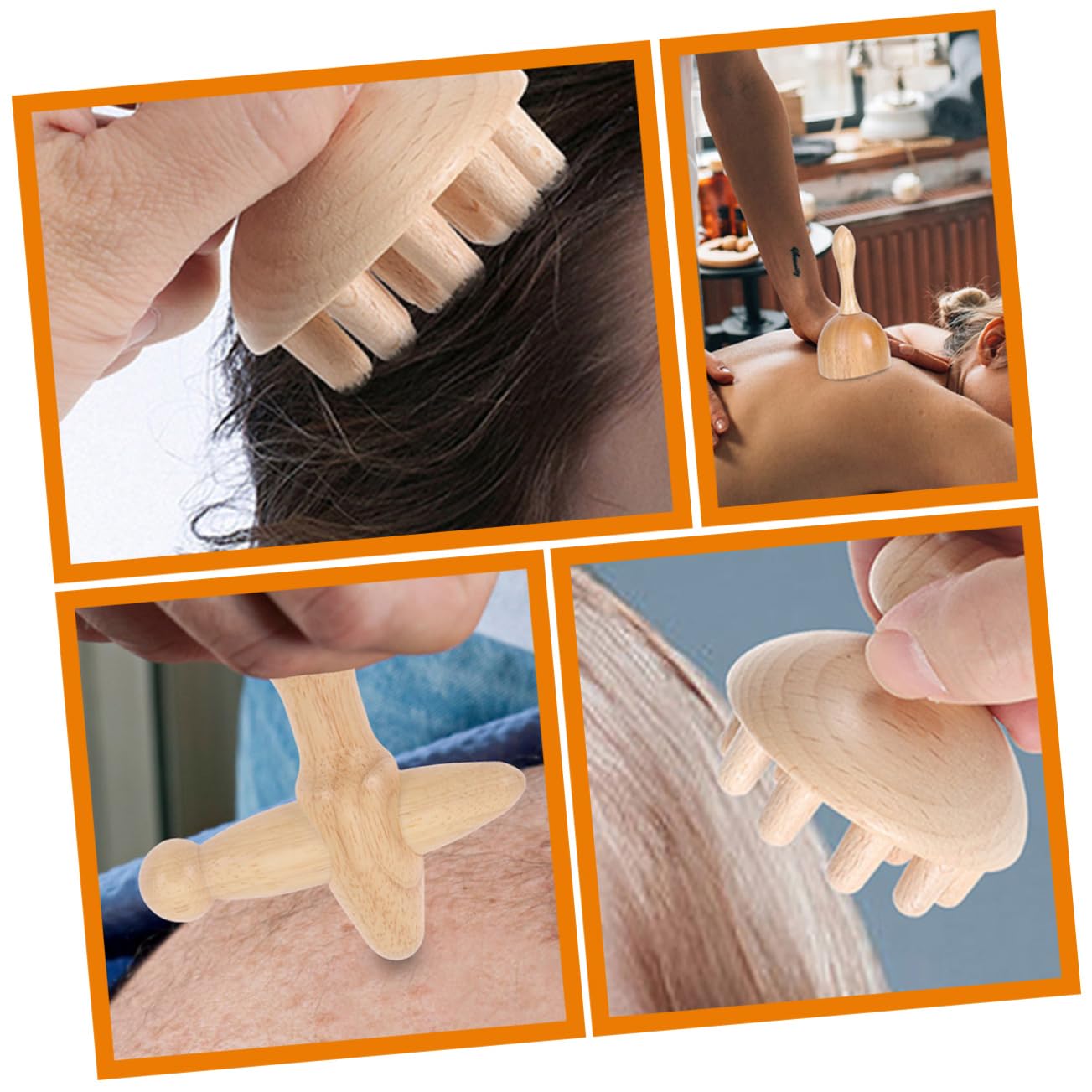 Holz Massagegerät Satz 1 Satz für Tiefe Massage und Muskelentspannung
