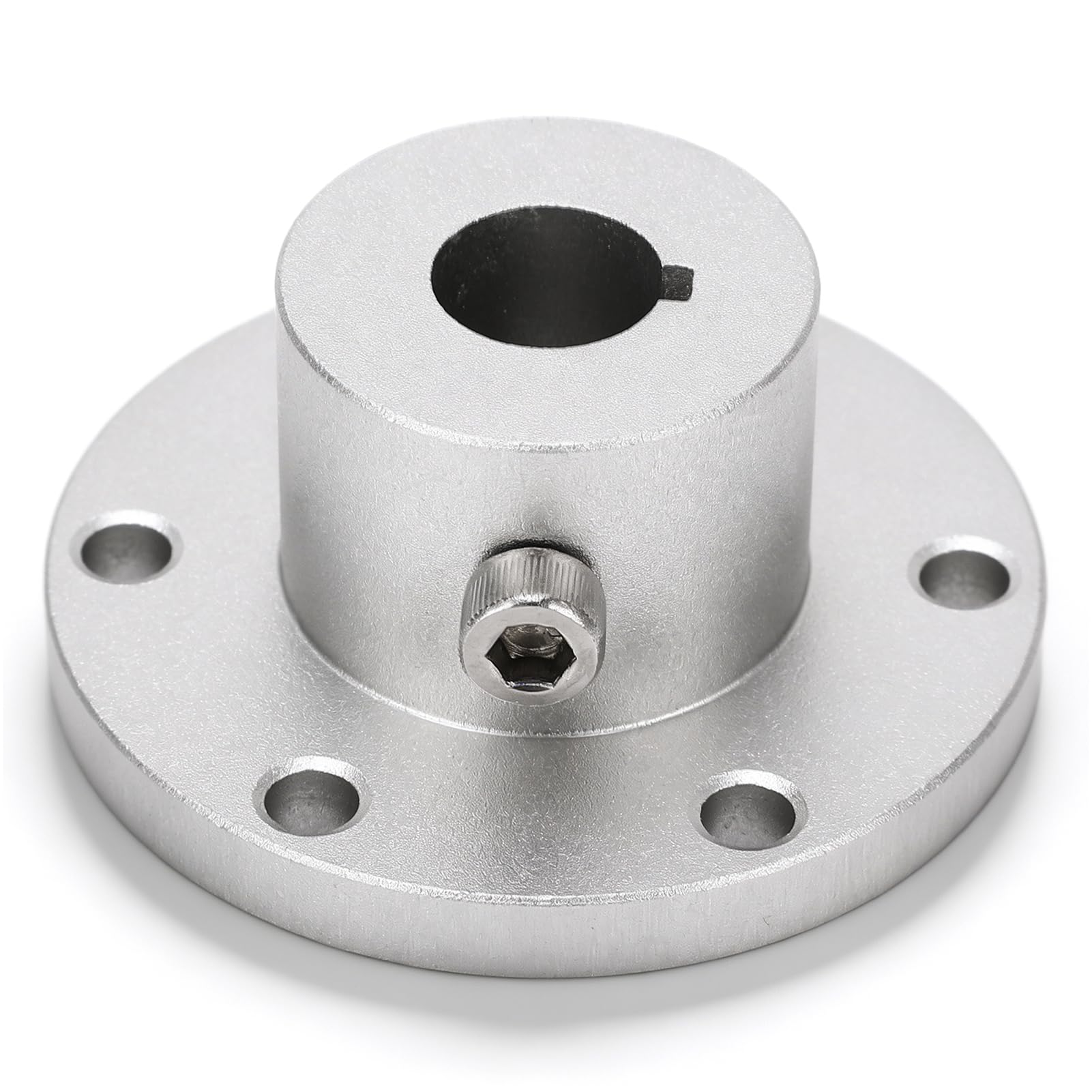 Oumefar 1/2in RC Key Hub Shaft Coupling, Aluminum Alloy Motor