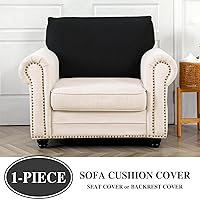 Vista 3 de Funda de Cojín de Sofá Funda de Cojín de Asiento Funda Elástica para Sillón Fundas Separadas para Sofá Seccional Protector de Muebles