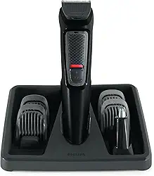 Aparador de Pelos 6 em 1 Philips Series 3000 MG3711/15 Multigroom Bivolt - máquina de barba com 6 Acessórios