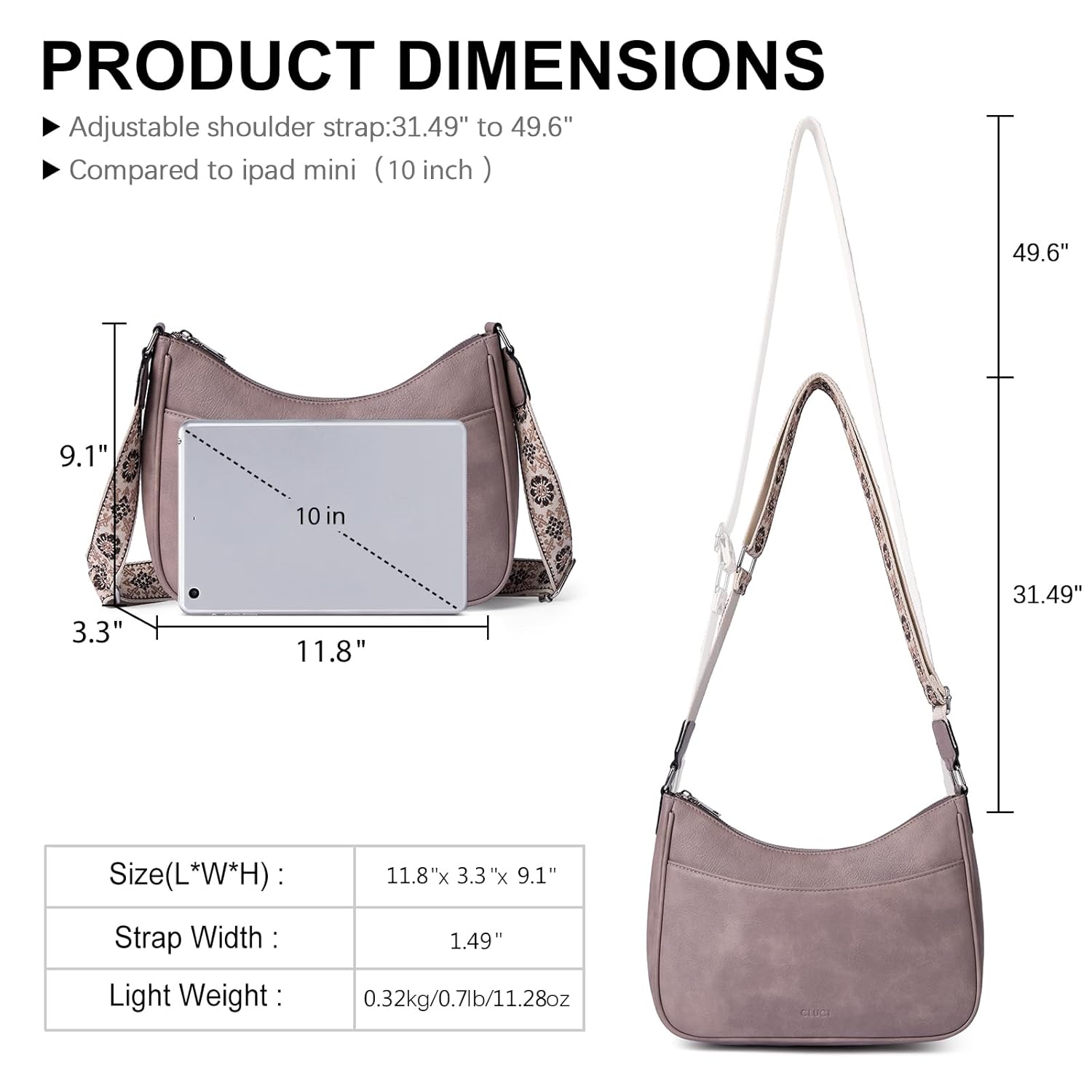 CLUCI Bolsas transversais para mulheres, bolsas de ombro de couro vegano, bolsas femininas com alça larga ajustável em promoção! Veja a oferta e mais achadinhos de Bolsas 4 Hoje é o melhor dia para comprar CLUCI Bolsas transversais para mulheres, bolsas de ombro de couro vegano, bolsas femininas com alça larga ajustável com aquele preço maroto! Promoção! Aproveite a oferta! 4