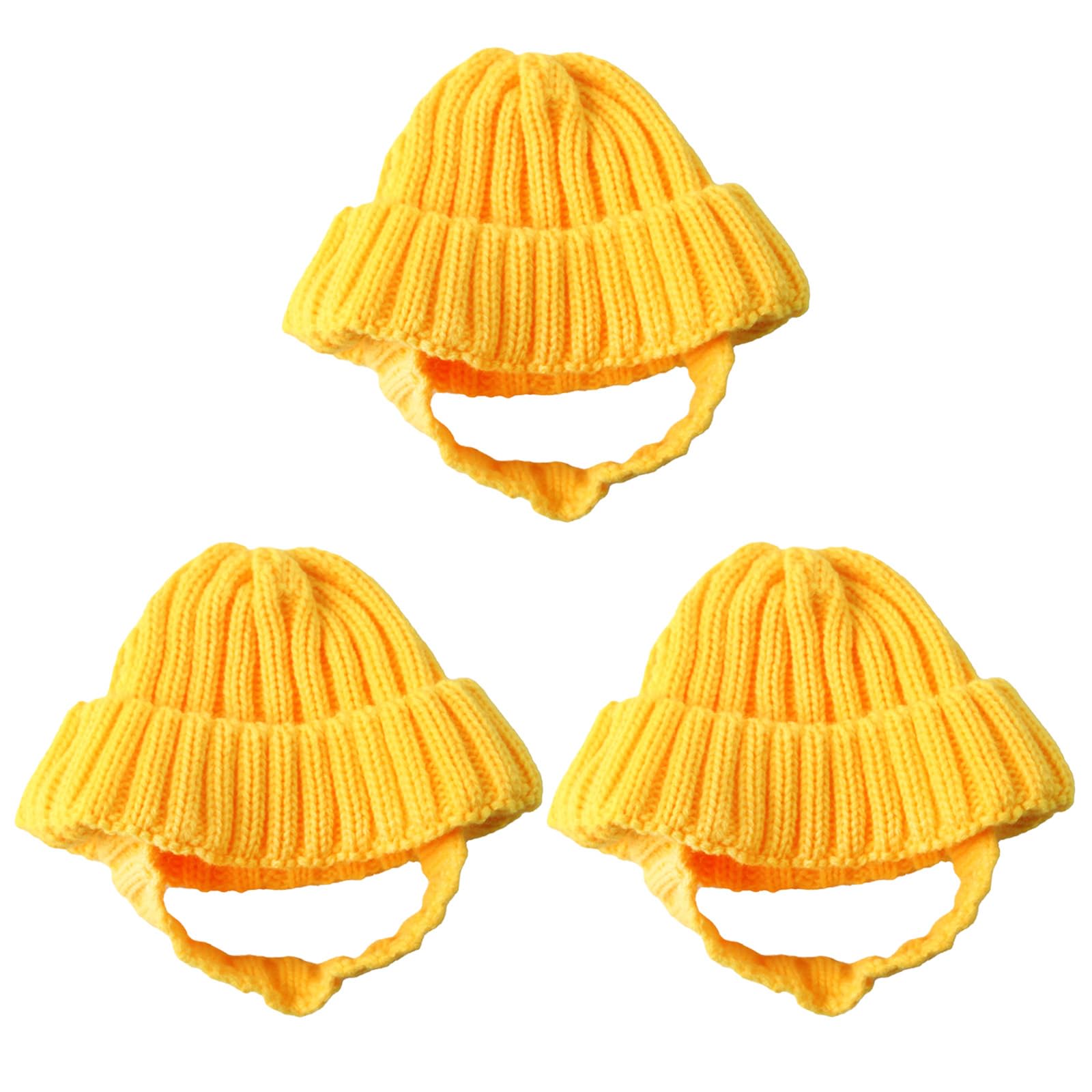 Bonnet d'hiver pour animaux tricoté doux lavable pour chien