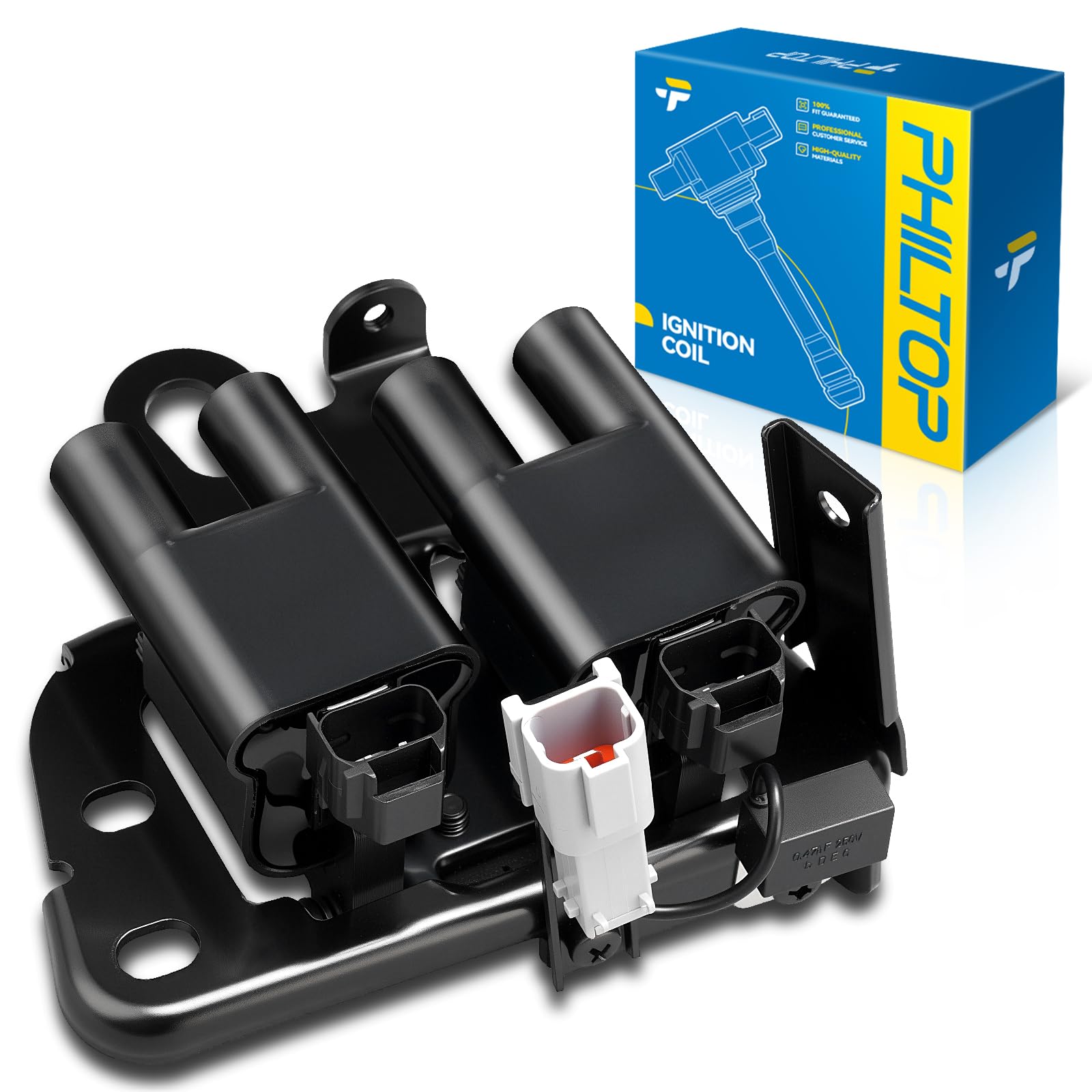 PHILTOP UF340 Ignition Coil Pack Fit for 2001-2002 Hyundai Elantra