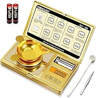 Vista 8 de THINKSCALE Báscula de miligramo, escala digital de joyería de 1.76 oz/0.00 oz, escala de microgramos para polvo, medicina, oro, gema, recarga