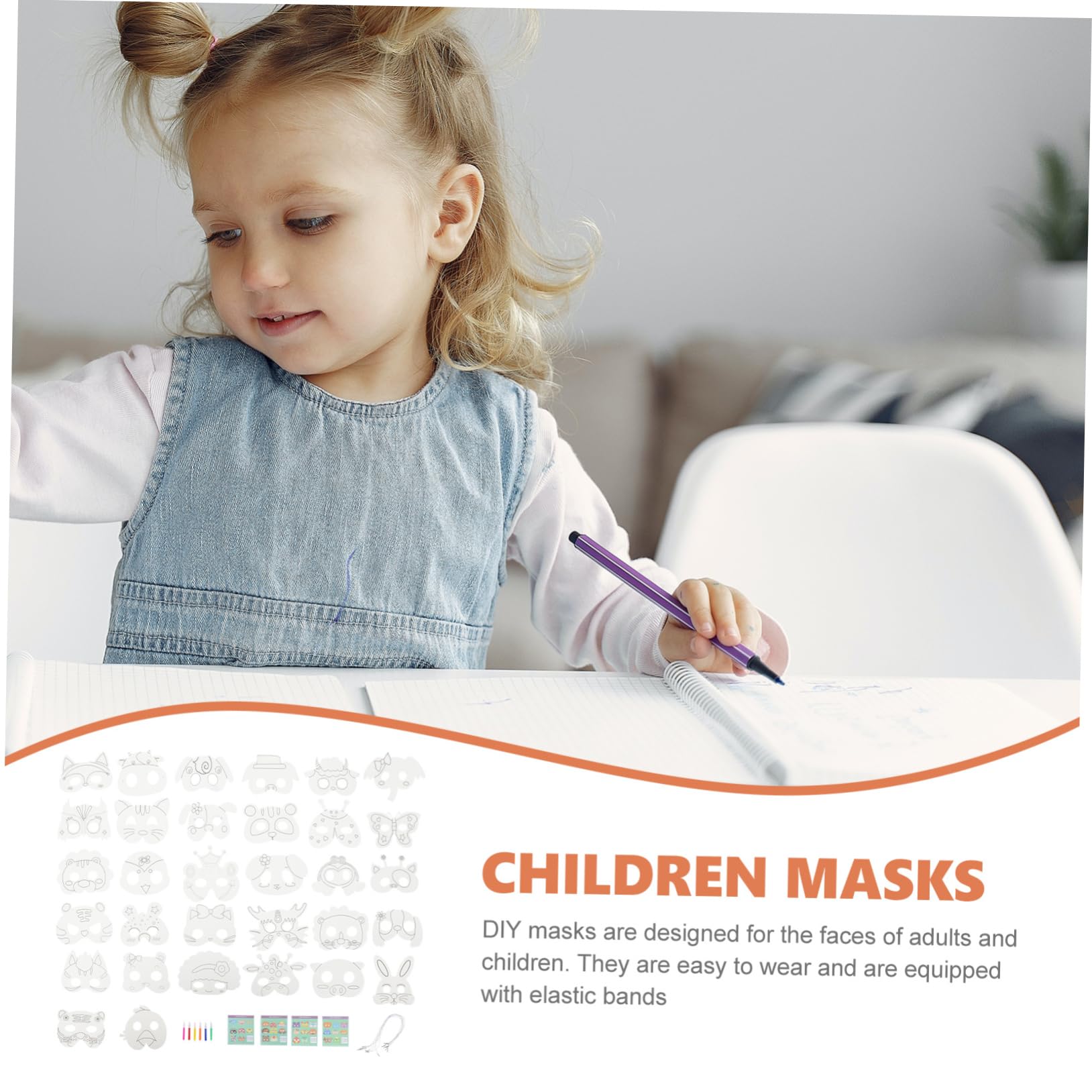 ibasenice 3sets Maschere Di Animali Fatte Mano Per Maschere Vuote Da Dipingere Per Feste Di Compleanno e Halloween Attività Creative Per Giocattoli Educativi