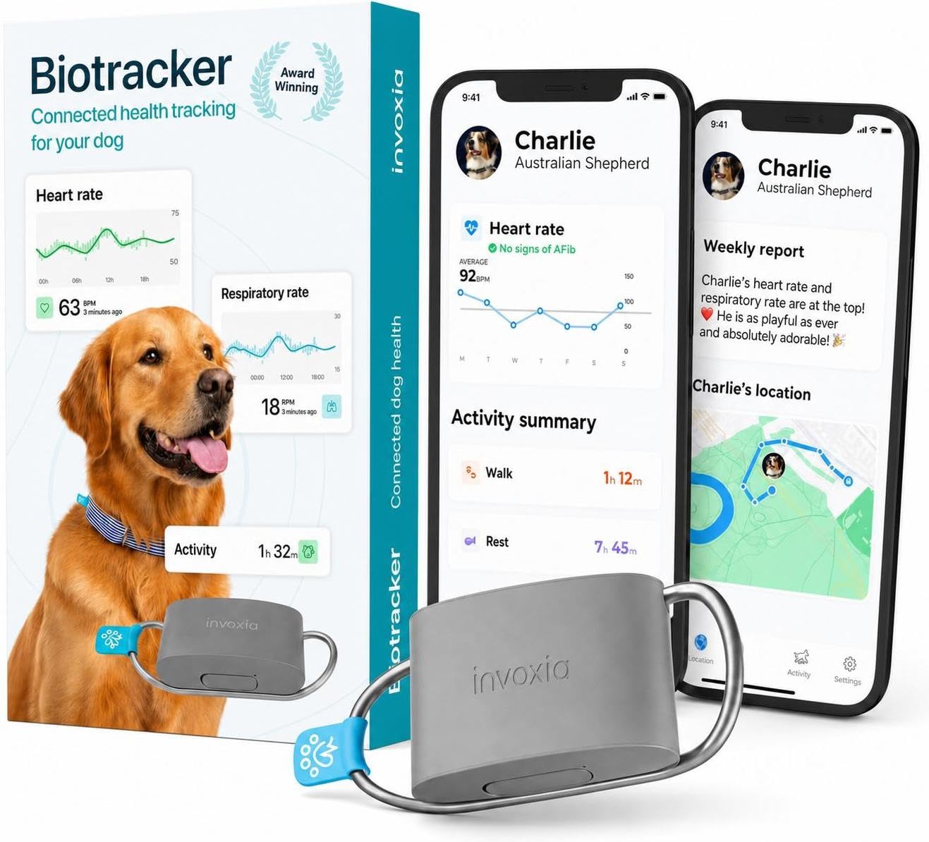 Invoxia Biotracker 2026 Edition Smart Dog Collar