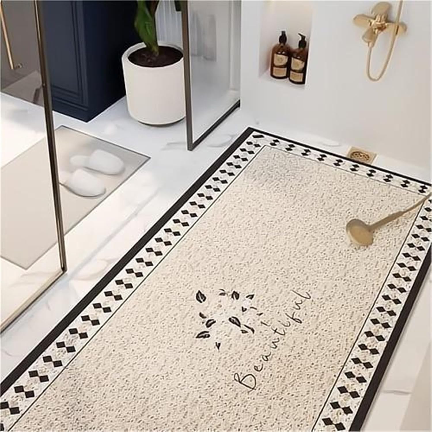 Tappetino Moda – Gomma luffa Rapida(Rose,100x120cm)
