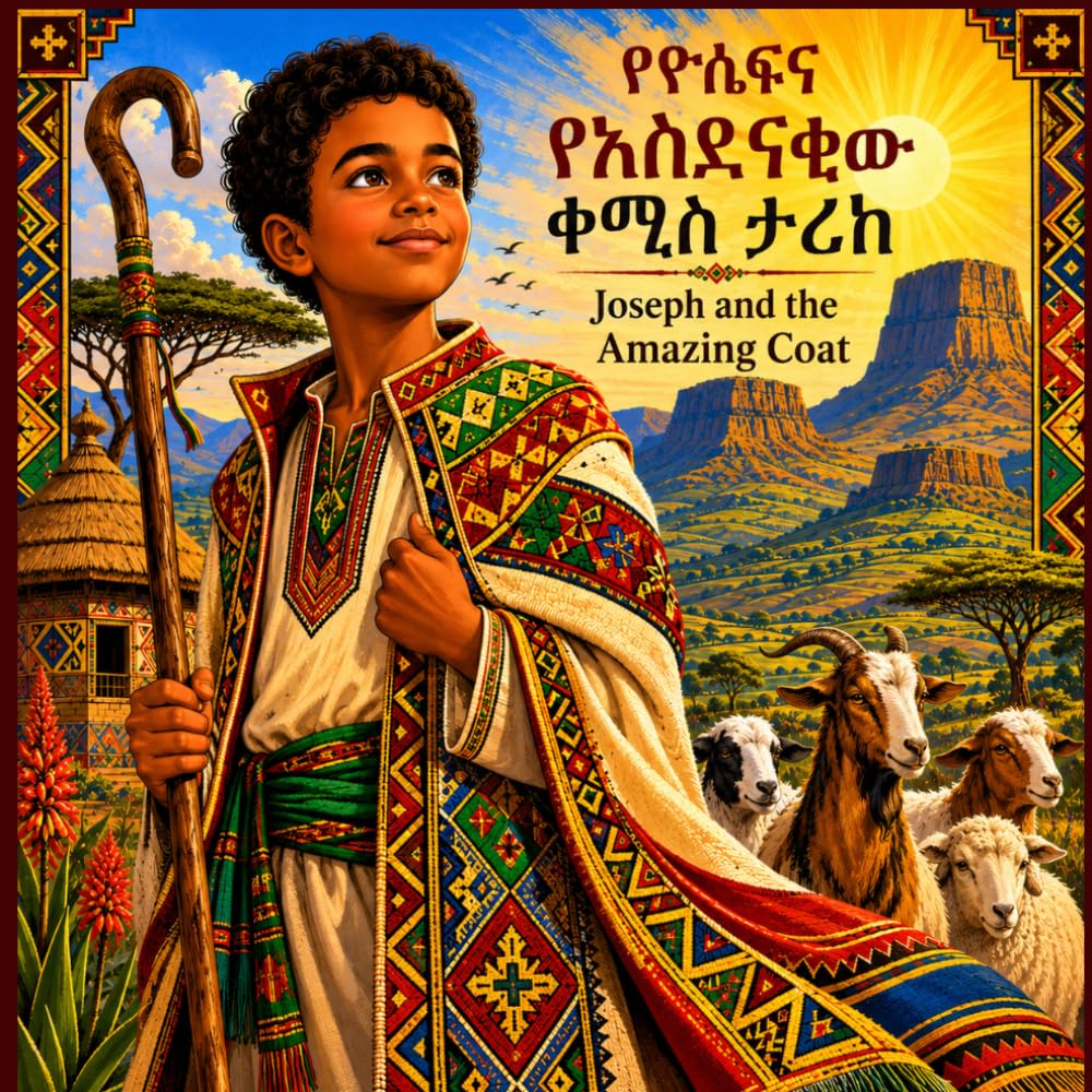 Joseph and the Amazing Coat: An Ethiopian Bible Hero Story for Children: A Bilingual Amharic–English Picture Book About Dreams, Forgiveness, and Faith | Ages 4–8