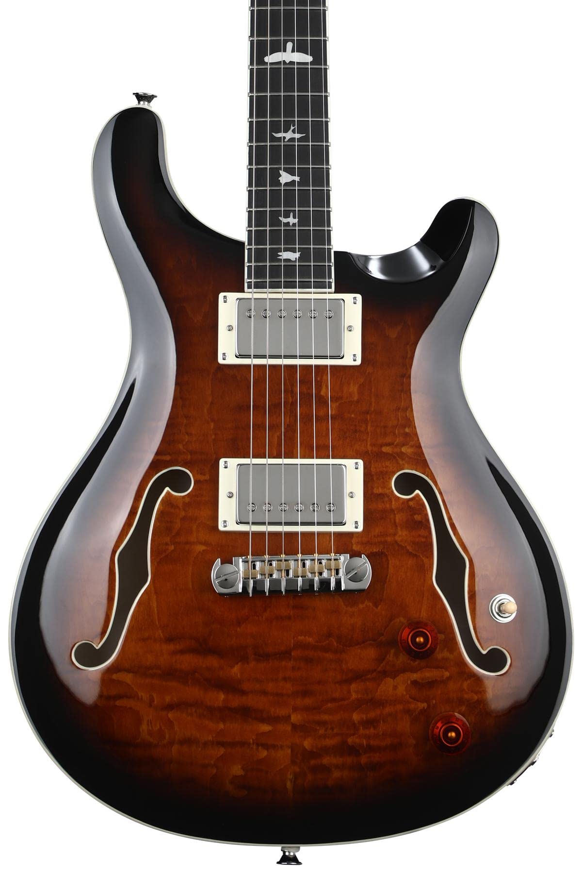 Amazon.com: PRS Paul Reed Smith 6 String SE Hollowbody II, Black  