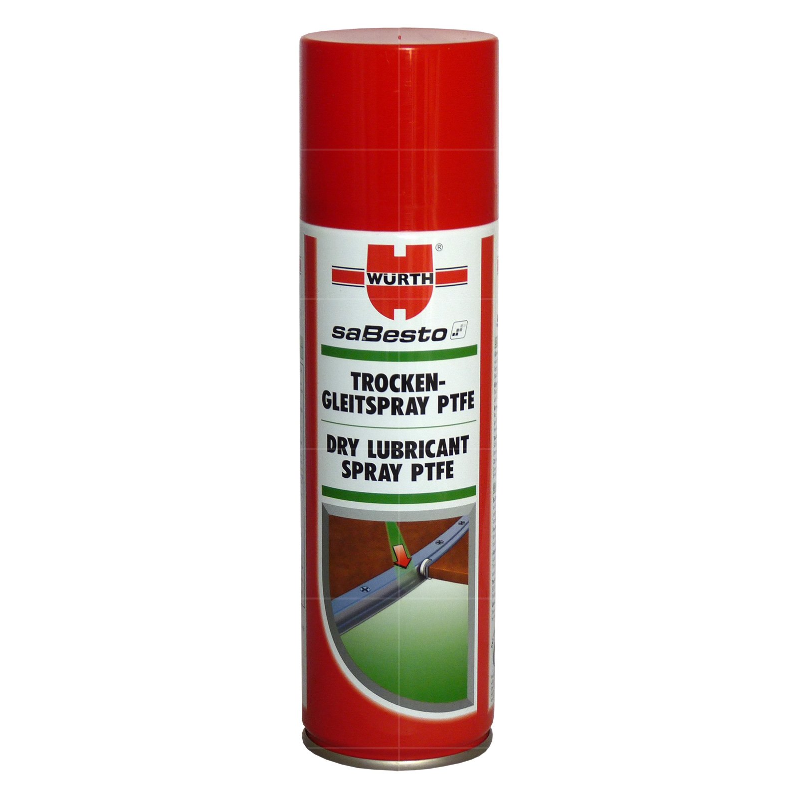 Wrth Trockengleitspray PFTE 300ml geeignet fr Schiebedach- und  Sitzschienen, Trangeln und Schlsser, Schiebetren,  Kippfenstermechanismen, Fensterverschlsse, Mbelscharniere : Amazon.de:  Baumarkt
